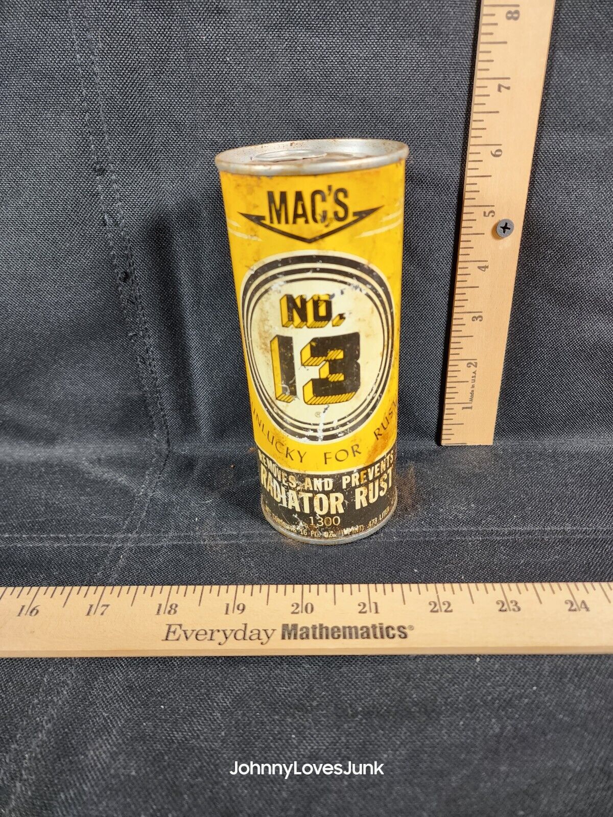 Vintage MAC\'S NO. 13 Oil Can/Tin Radiator Rust Full Pull Tab Top 