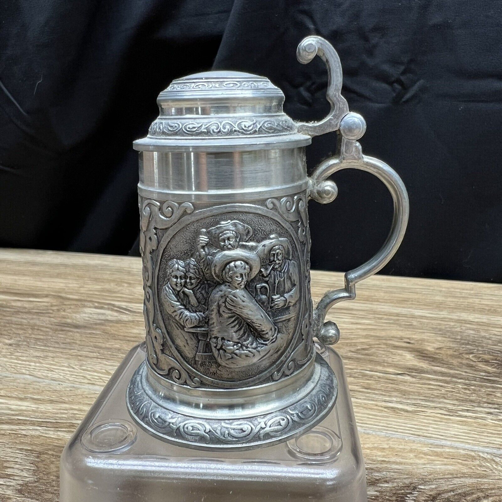 Mini Pewter Stein Collectible SKS Zinn 95% (3 1/2”) Germany