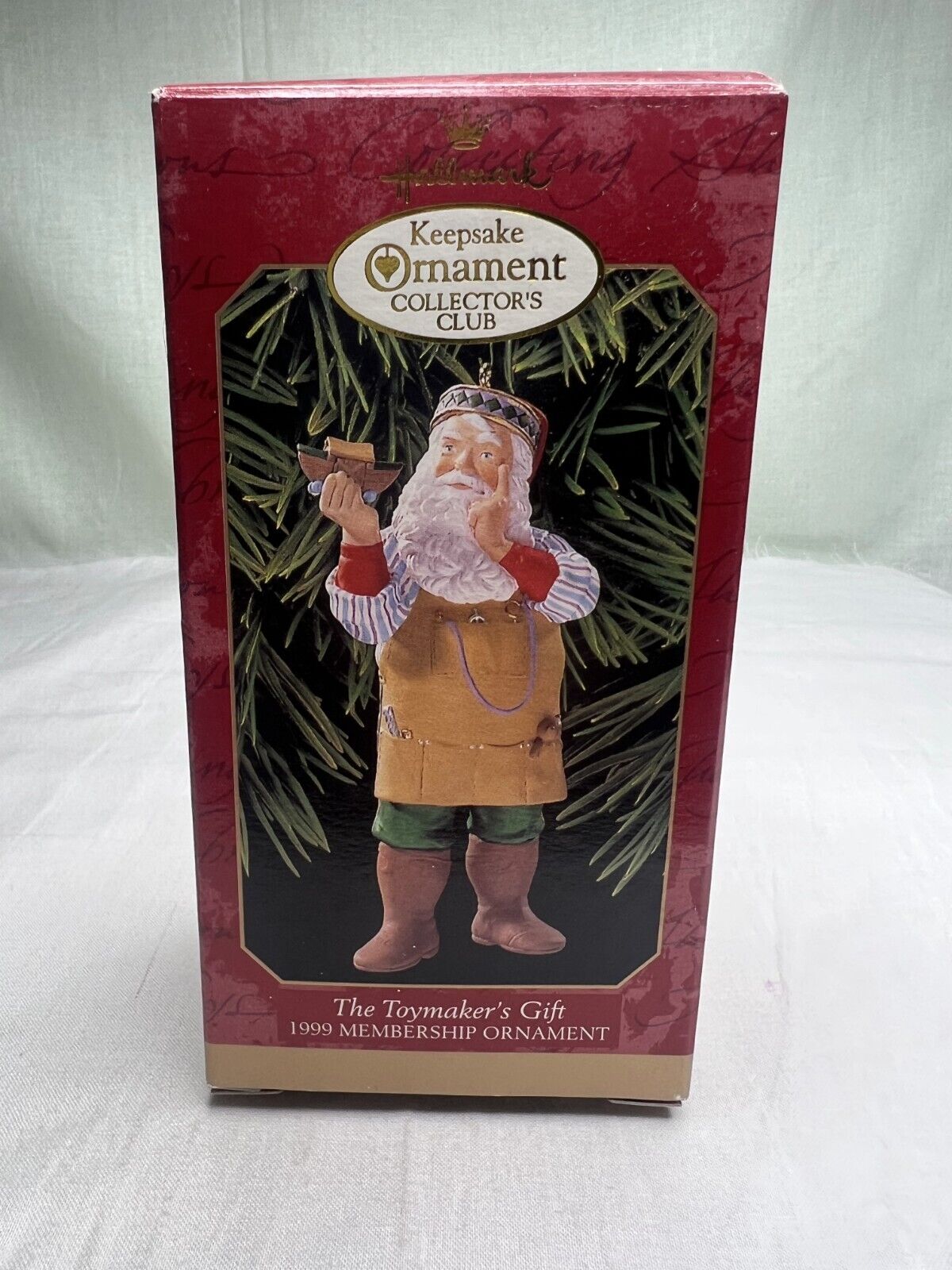 Hallmark The Toymaker\'s Gift Handcrafted Membership Ornament 1999 FAST Ship