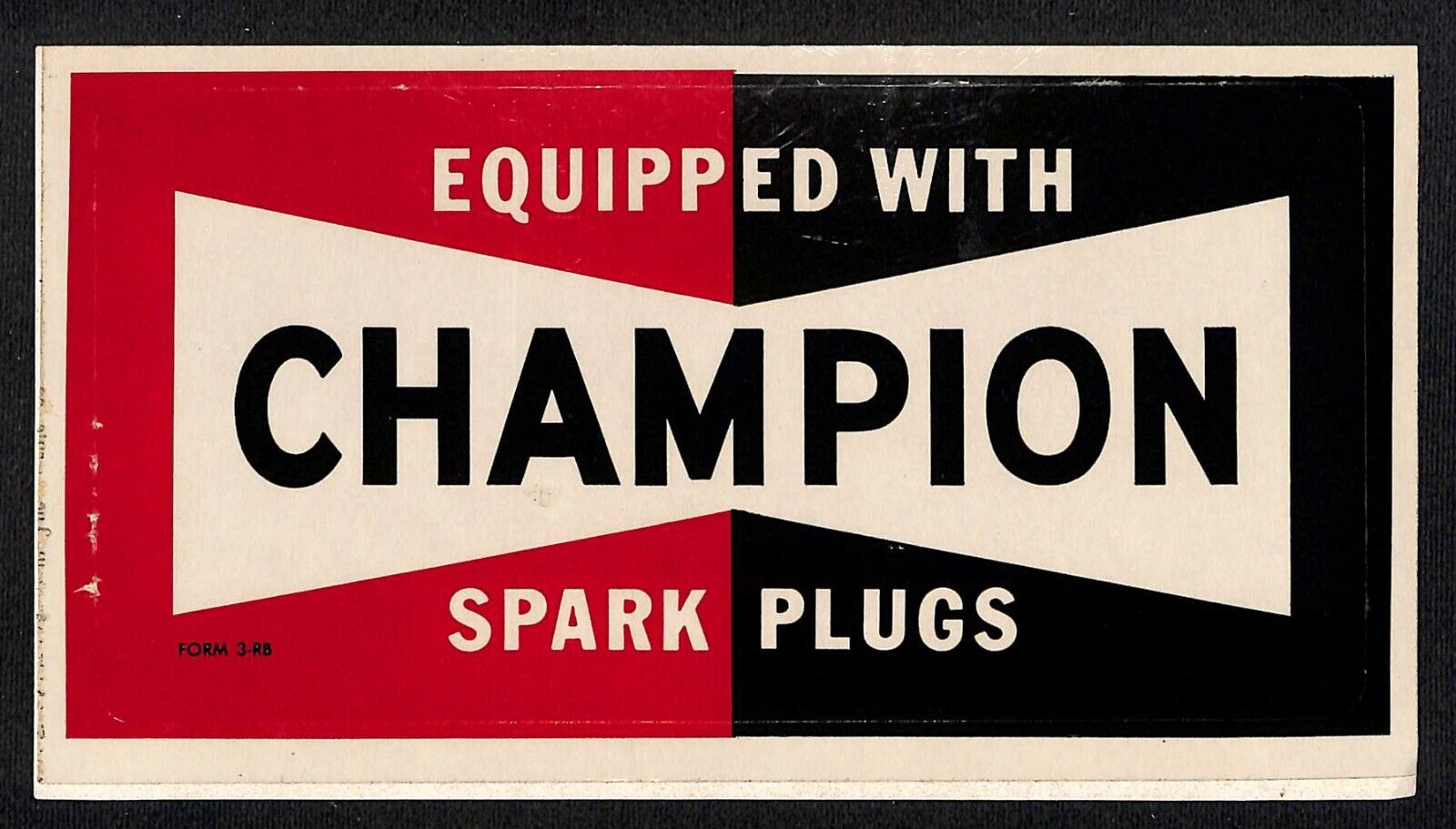 Equipped with Champion Spark Plugs 4 1/2\