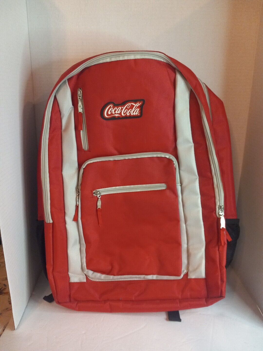 Vintage Retro Coca Cola Backpack Coke * Small Defects See Pics *