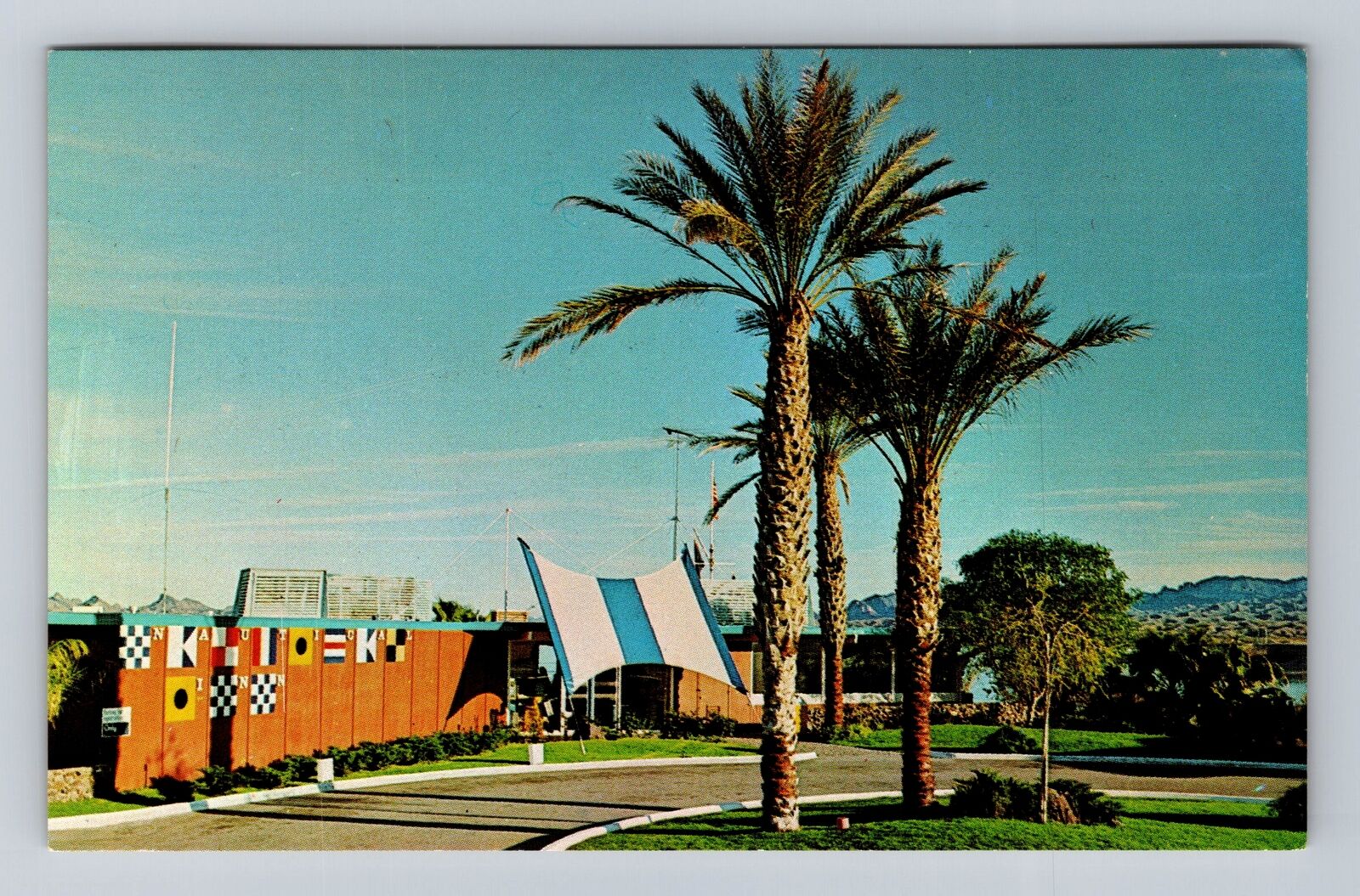 Lake Havasu City AZ-Arizona, Nautical Inn Restaurant, Lounge Vintage Postcard