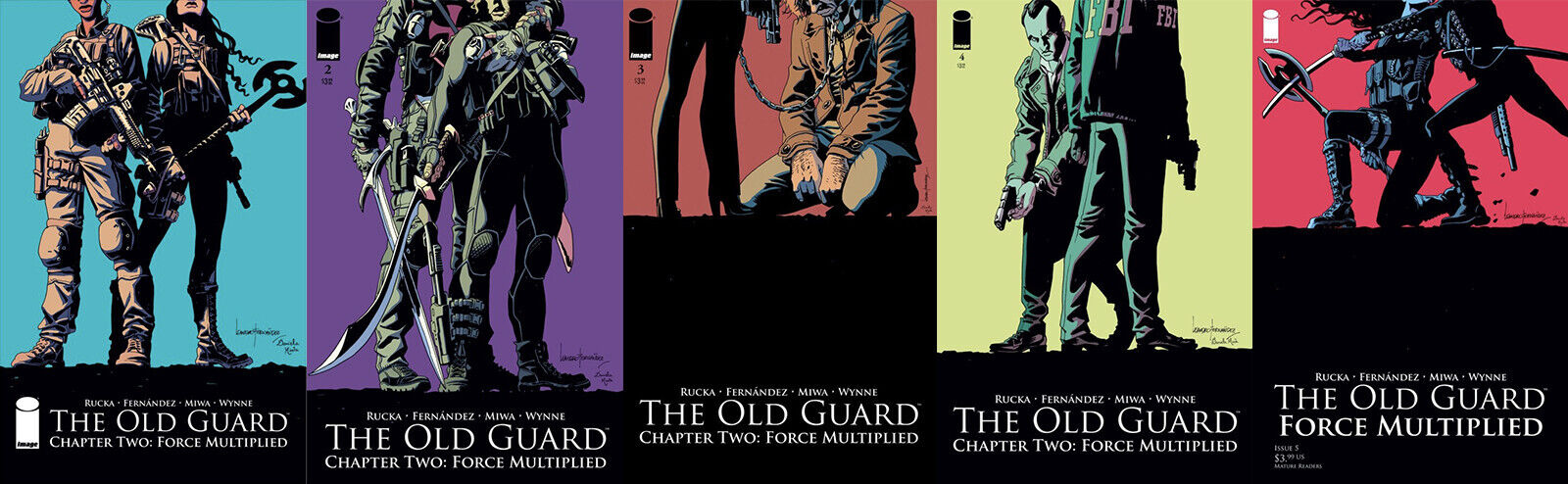 The Old Guard: Force Multiplied Issues #1-5 (2019/20) NM