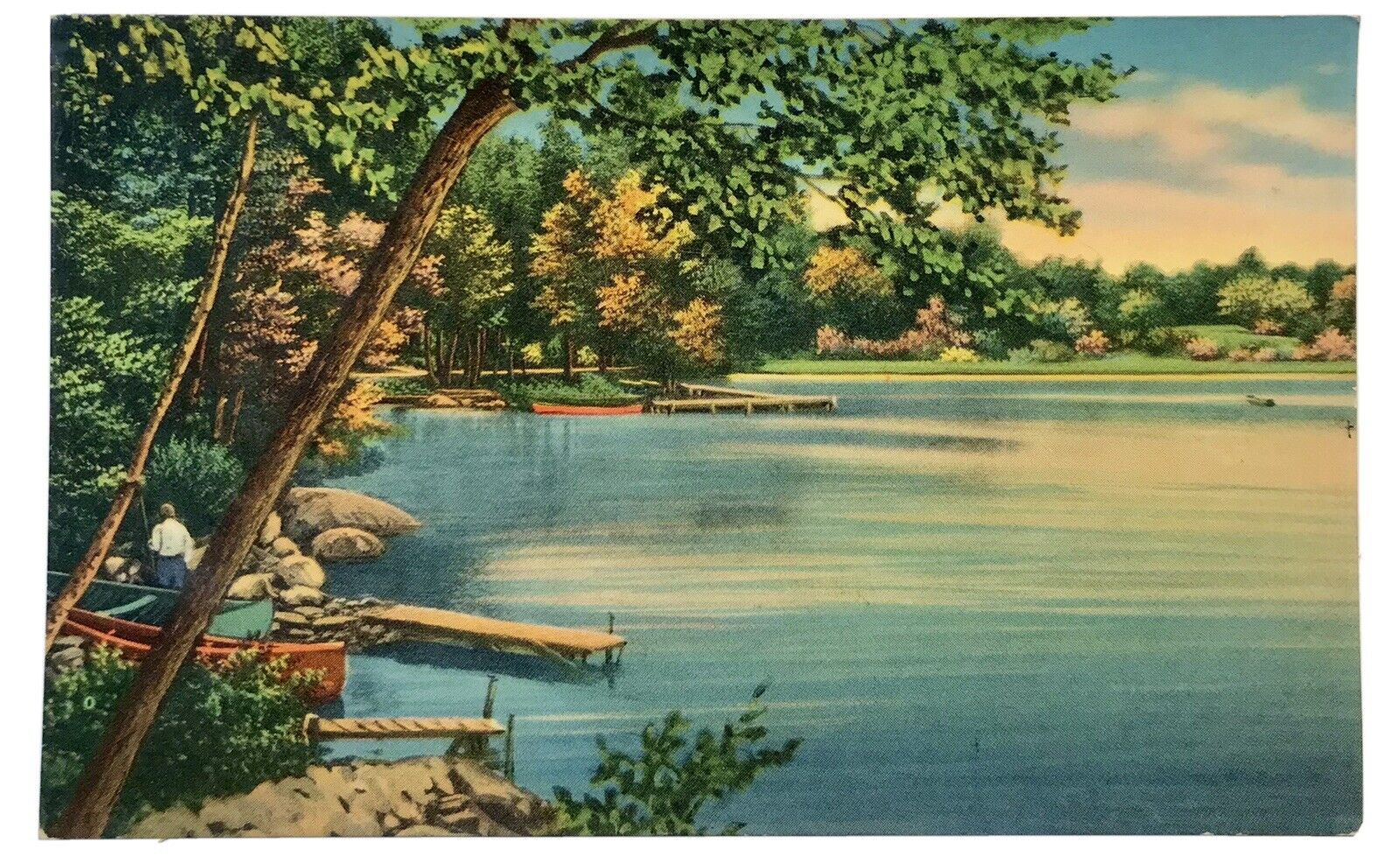 Greetings From Miltona Minn Minnesota Postcard Vintage Nyce Quality Colored MN