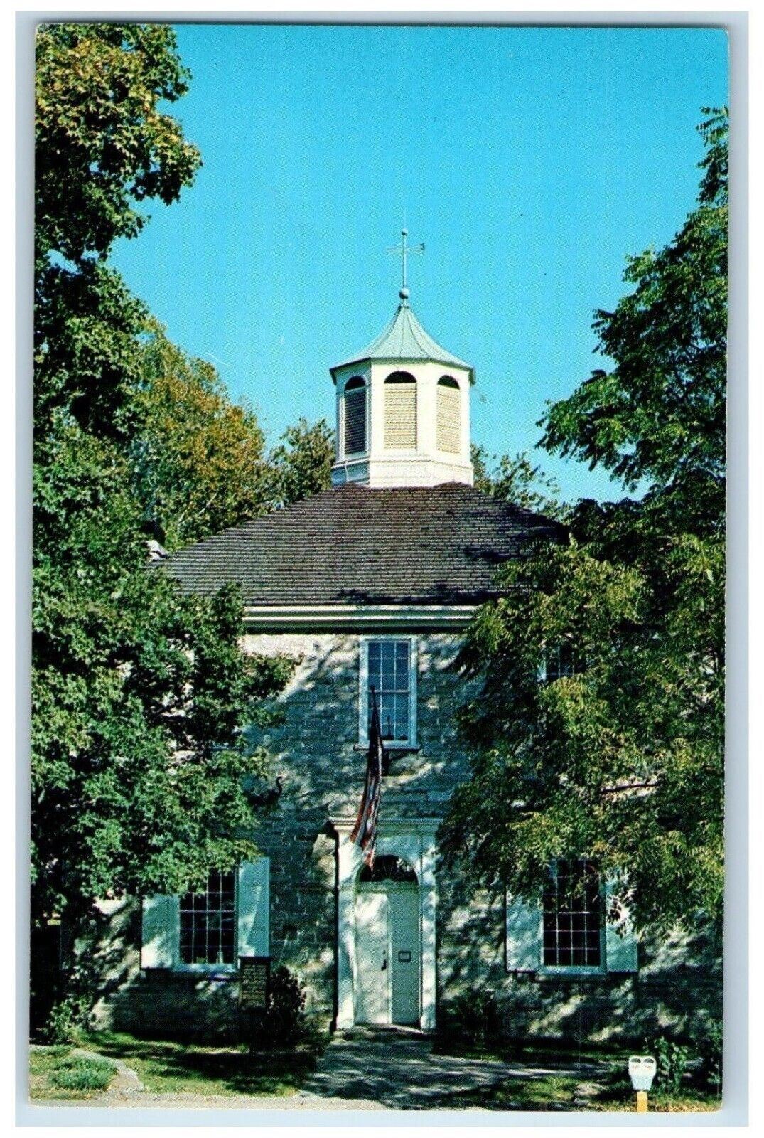 c1960 Indiana First State Capitol Building Limestone Corydon Indiana IN Postcard