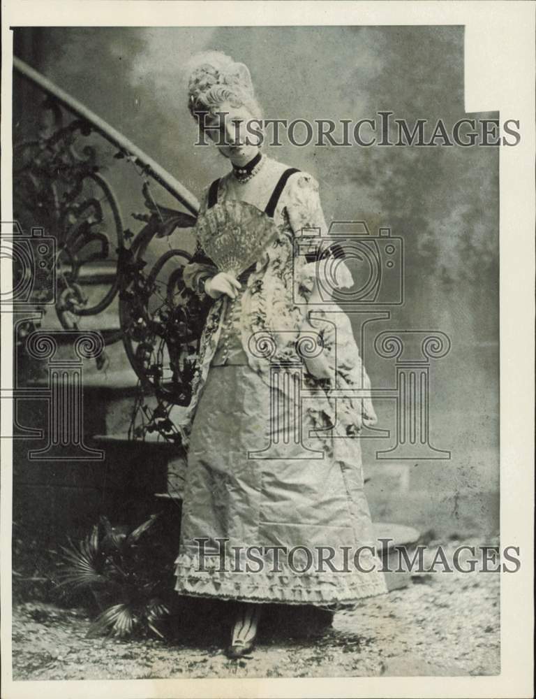 1883 Press Photo Cora Smith At W.K. Vanderbilt Fancy Dress Ball In New York