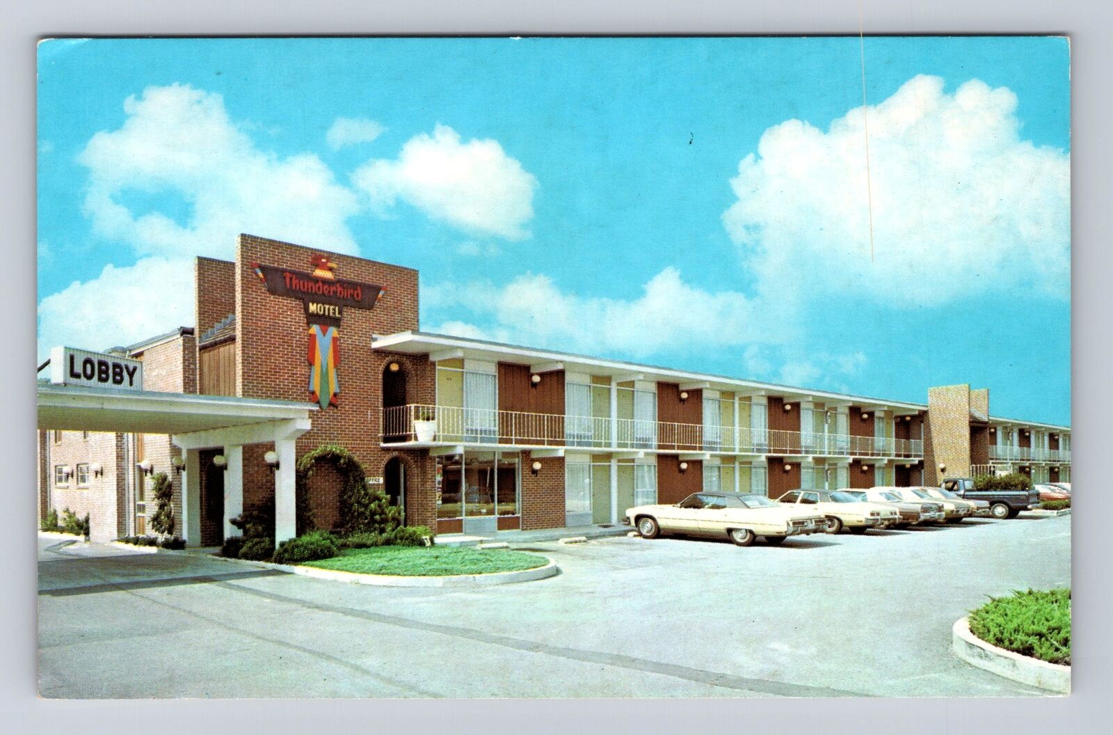 Tifton GA-Georgia, Thunderbird Motel Advertising, Vintage Souvenir Postcard