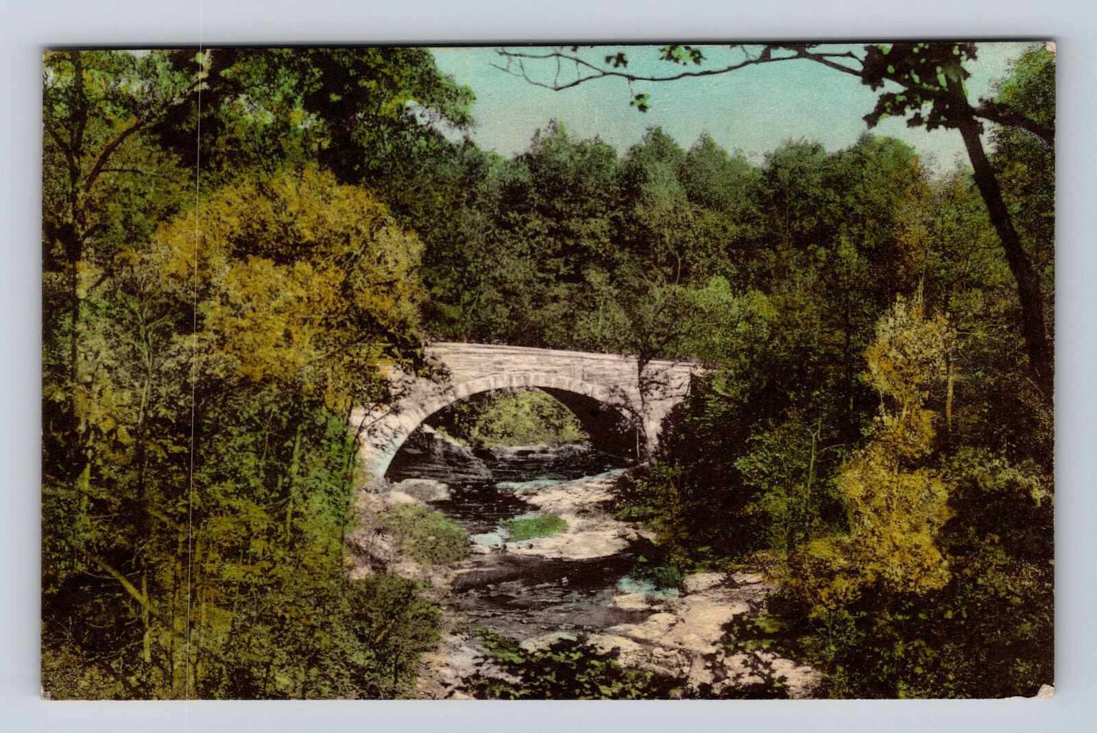 Spencer IN-Indiana, McCormick Creek Canyon St Park, Vintage c1943 Postcard
