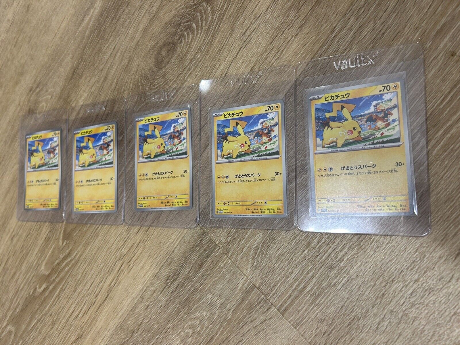5 Raw Pikachu 120/SV-P Gym Event Campaign PROMO Japanese Pokemon Cards -Lot Of 5