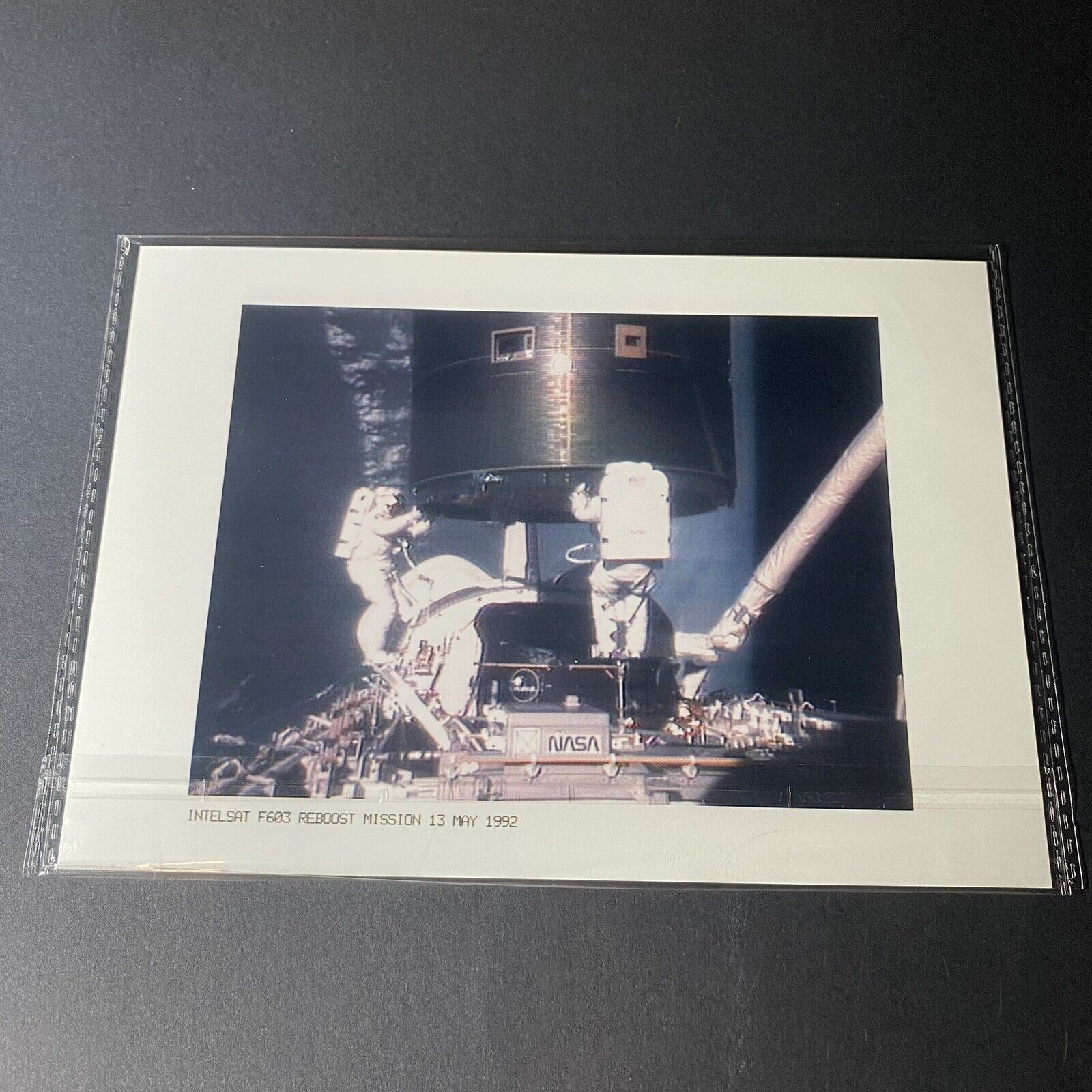 Vintage NASA Engineer 1992 Intelsat Space Shuttle STS-49 Astronauts 8x6 Photo