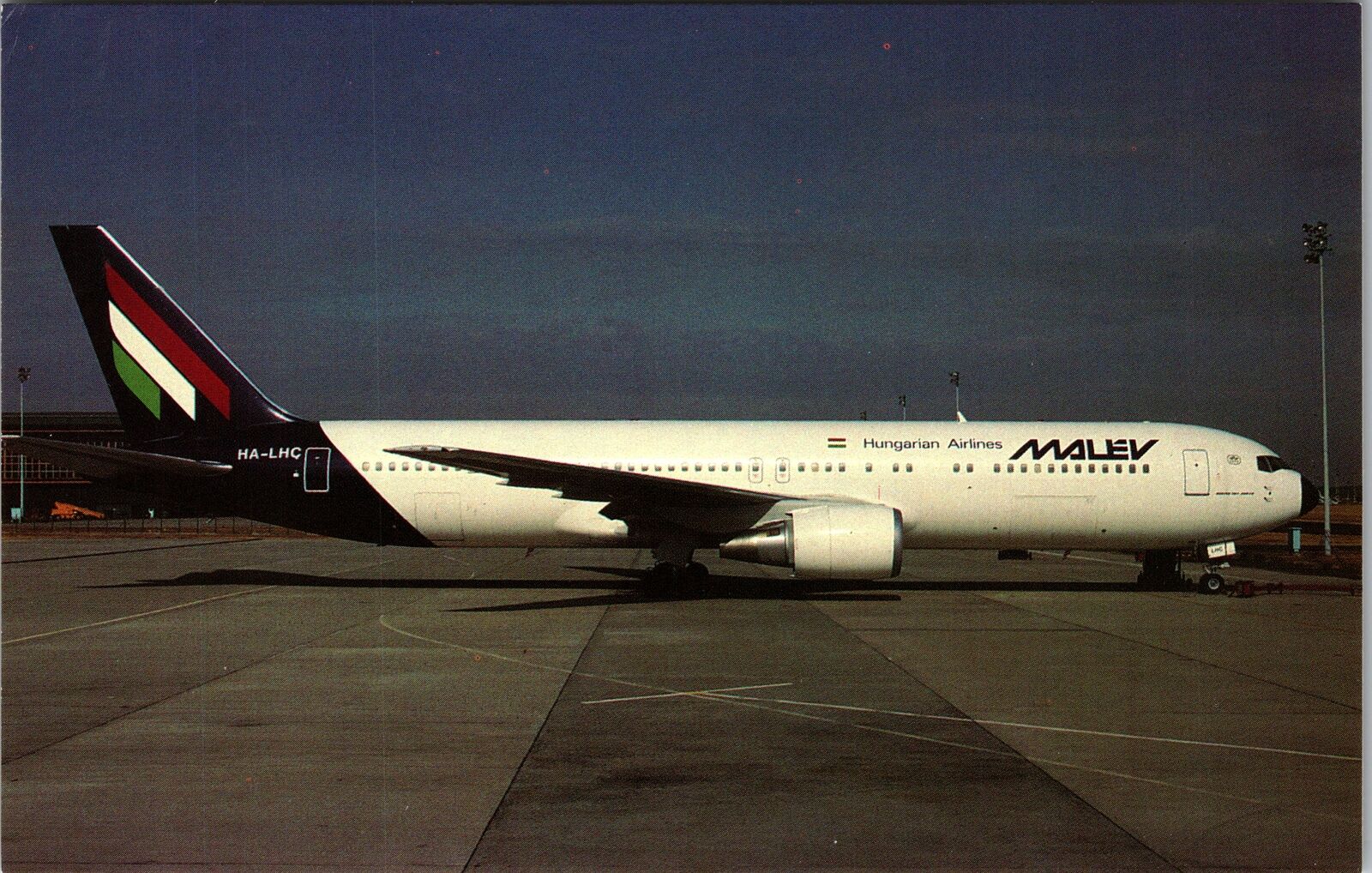 Malev Hungarian Airlines, Planes, Transportation, Vintage Postcard