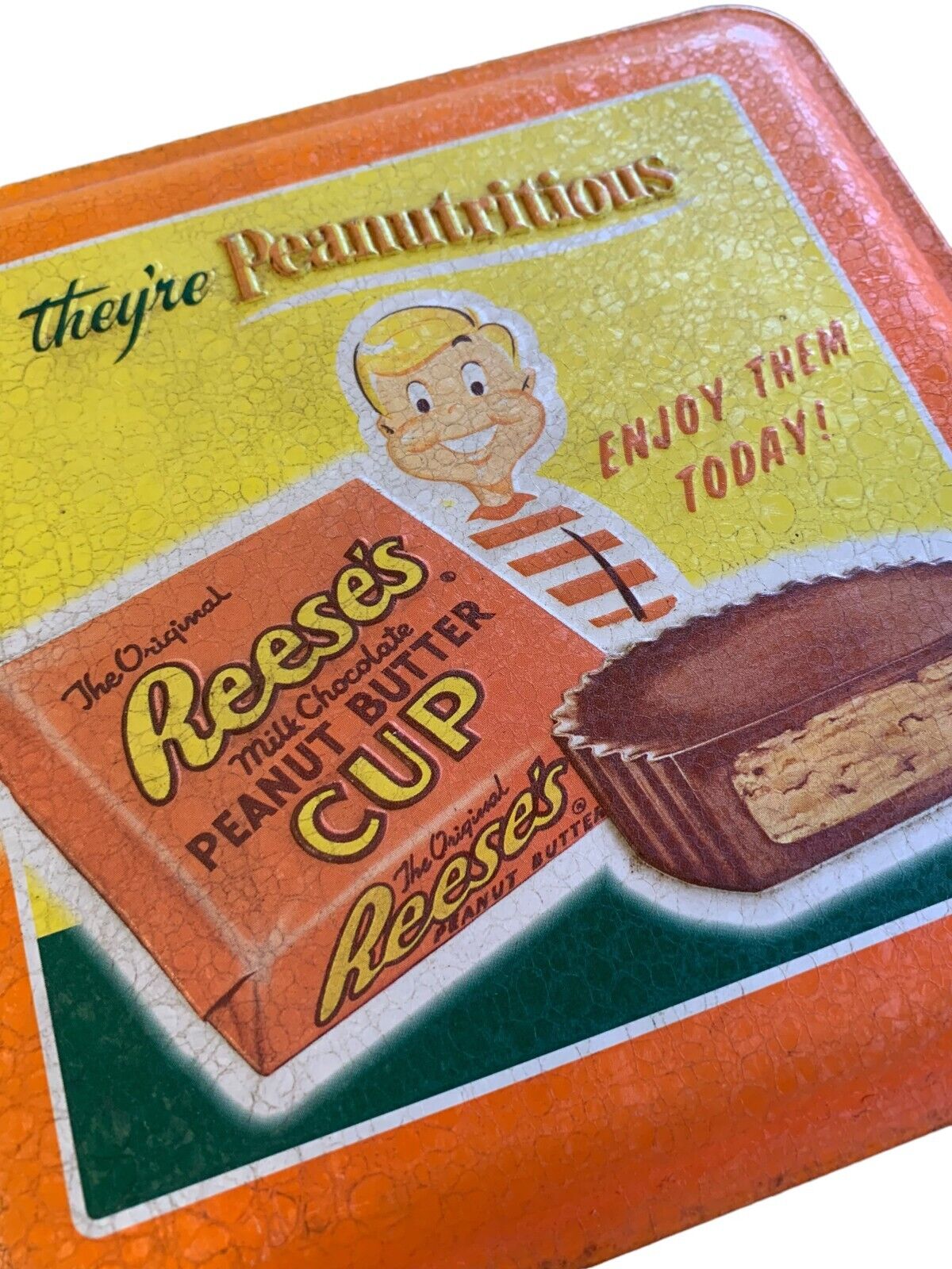 Reese's Peanut Butter Cup Peanutritious Tin Retro 1997 Hershey's Millennium #3