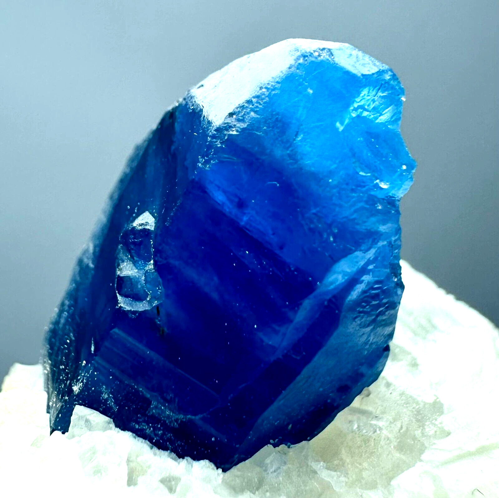 272 Carat Fluorescent Highest Quality Top Blue Afghanite Crystals On Matrix @Afg