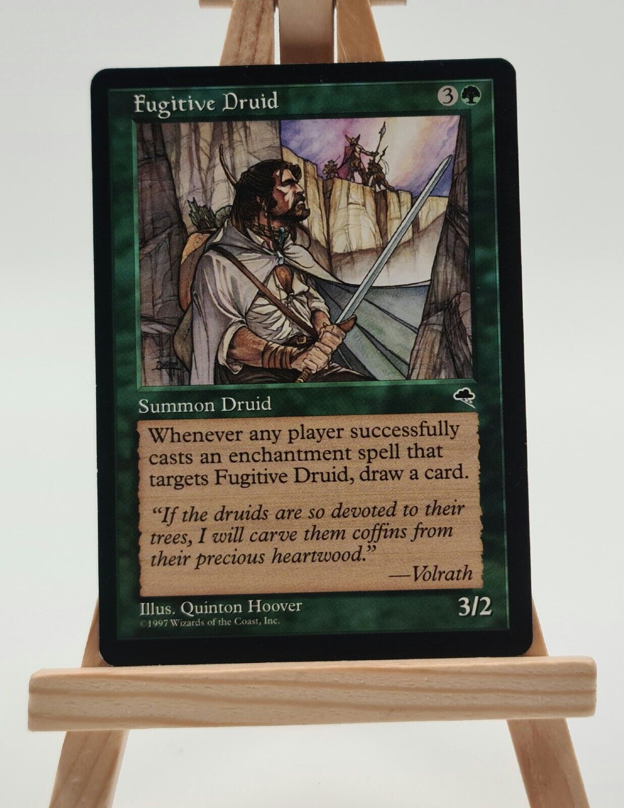 Fugitive Druid Tempest Magic Card MTG English (Refugee Druid)