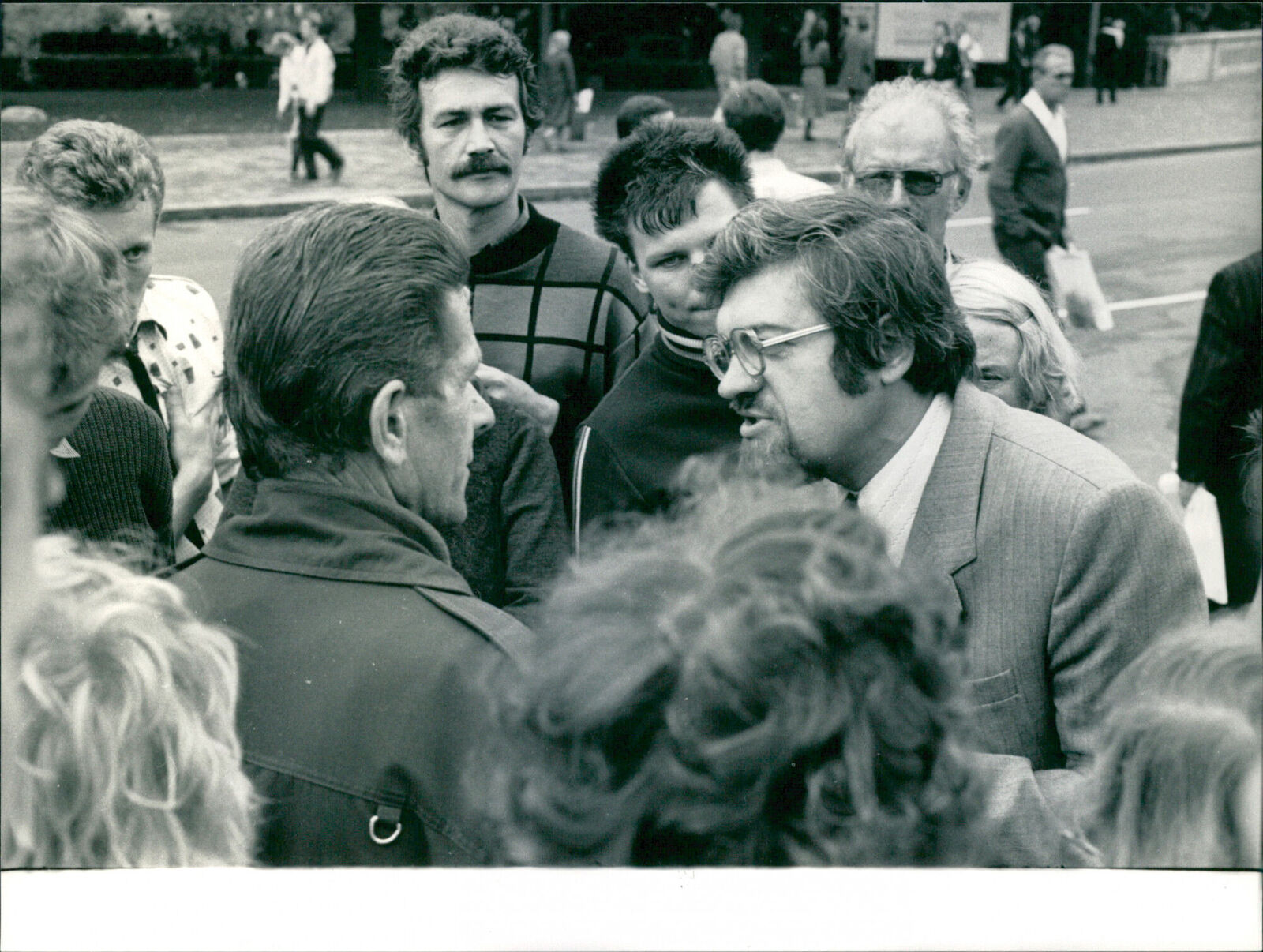 Discussions on the streets of Riga - Vintage Photograph 3197765