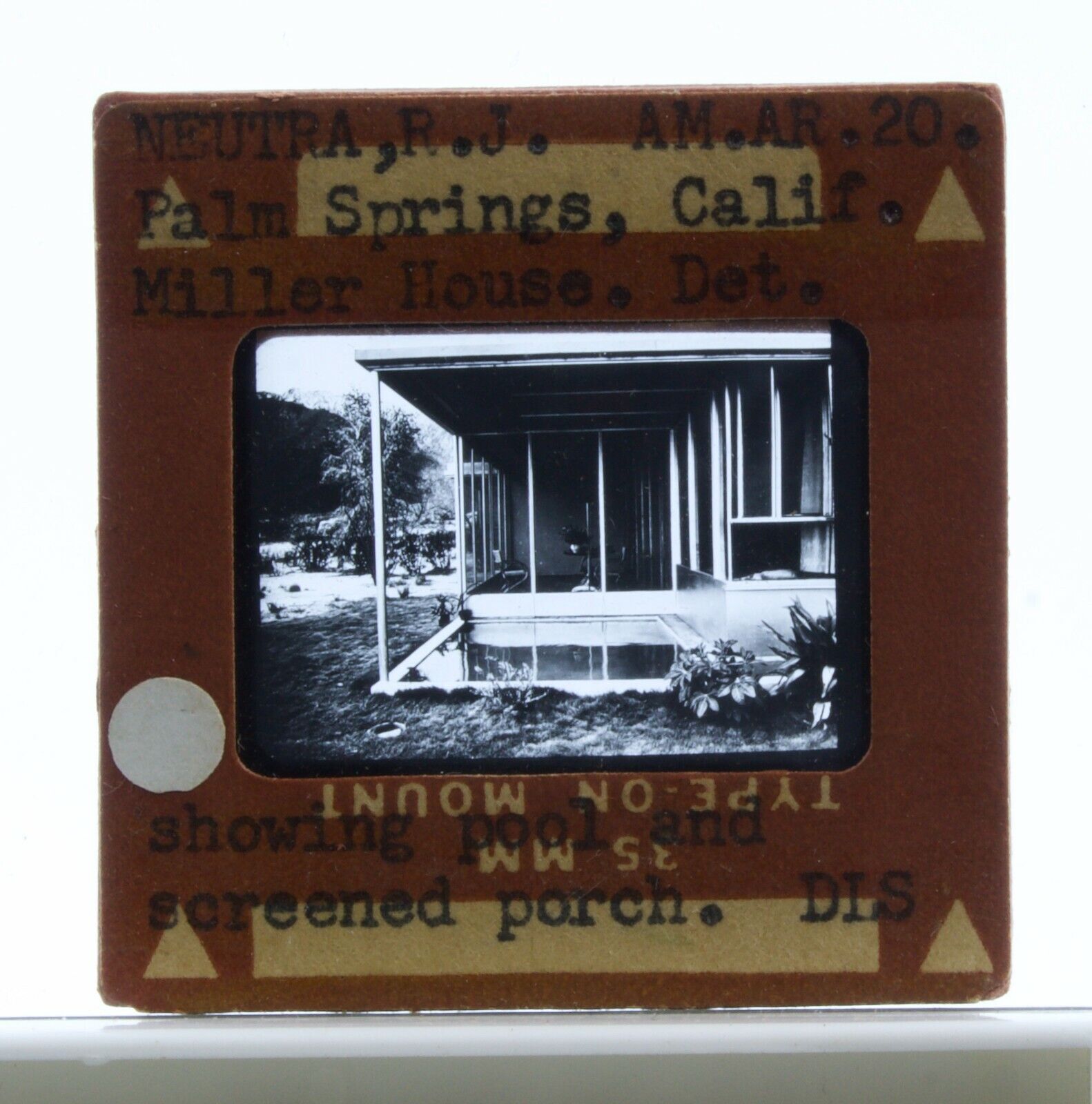 Richard Neutra 35mm Esco Slide Photograph Palm Springs Calif. Miller House 