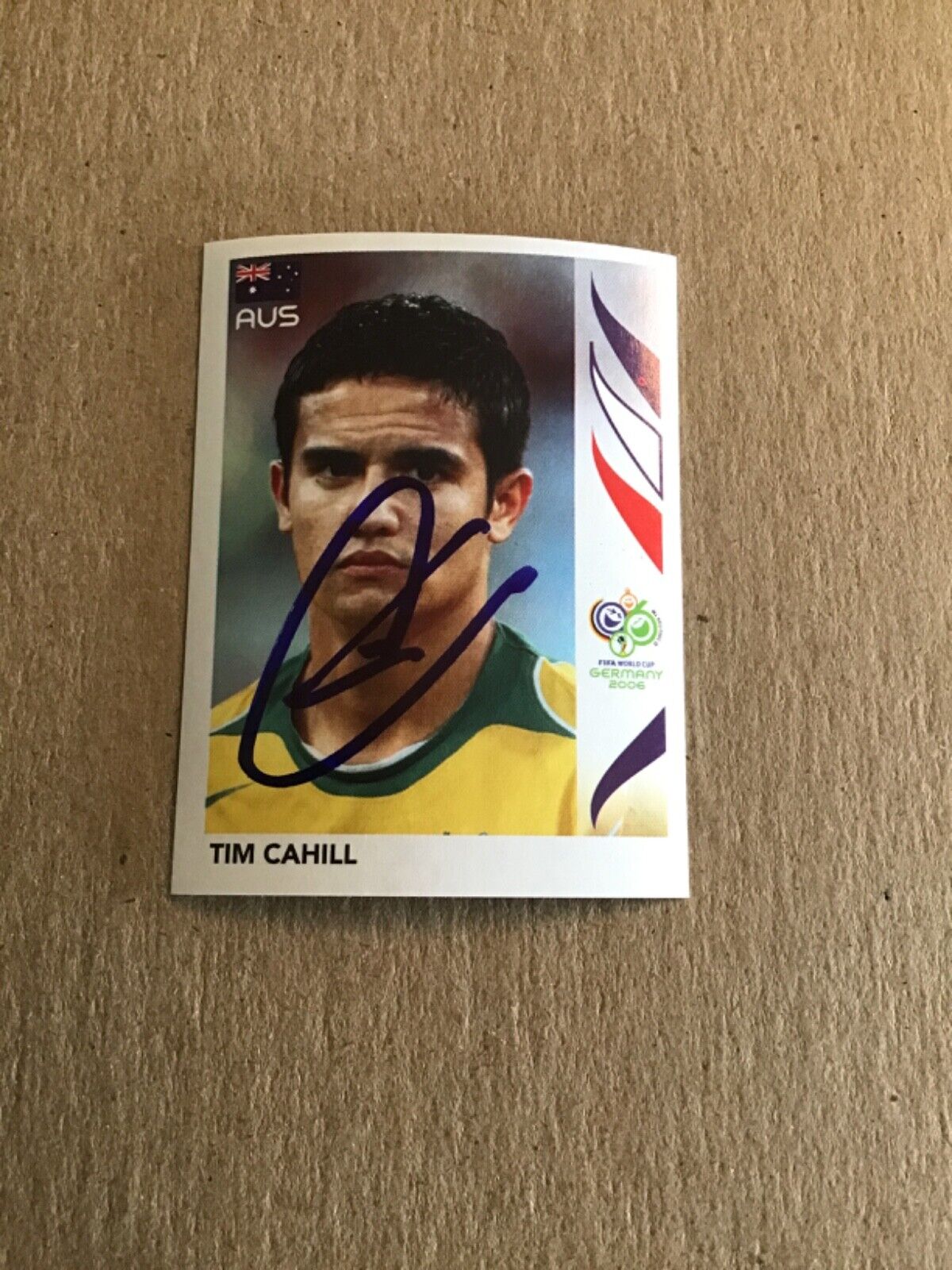 Tim Cahill, Australia 🇦🇺  Panini World Cup 2006 hand signed