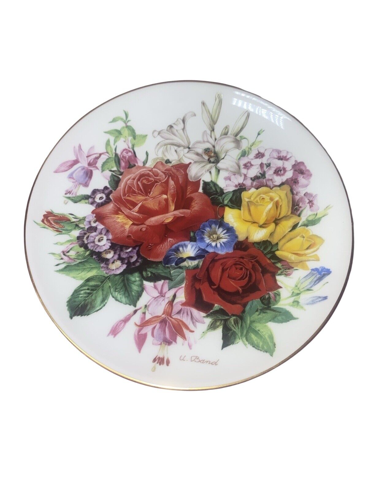Hutschenreuther Germany Collection Plate - Sommerpracht - Ursula Band