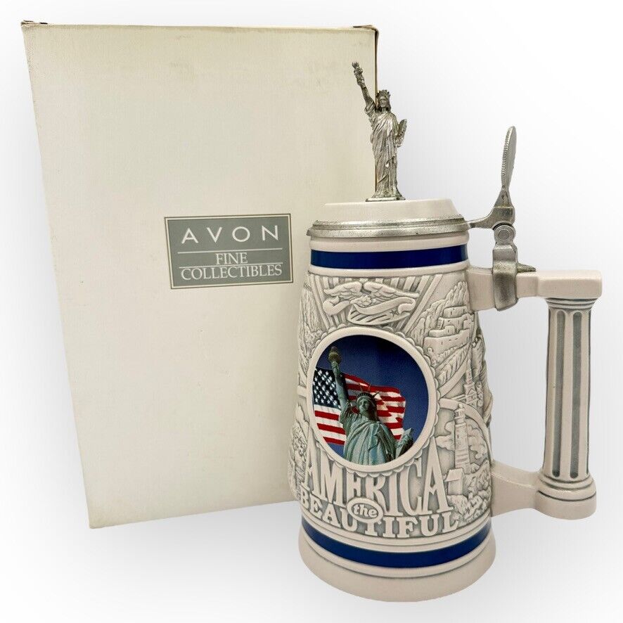 Vintage Avon 2002 Collectible America the Beautiful Stein Limited Edition 11824
