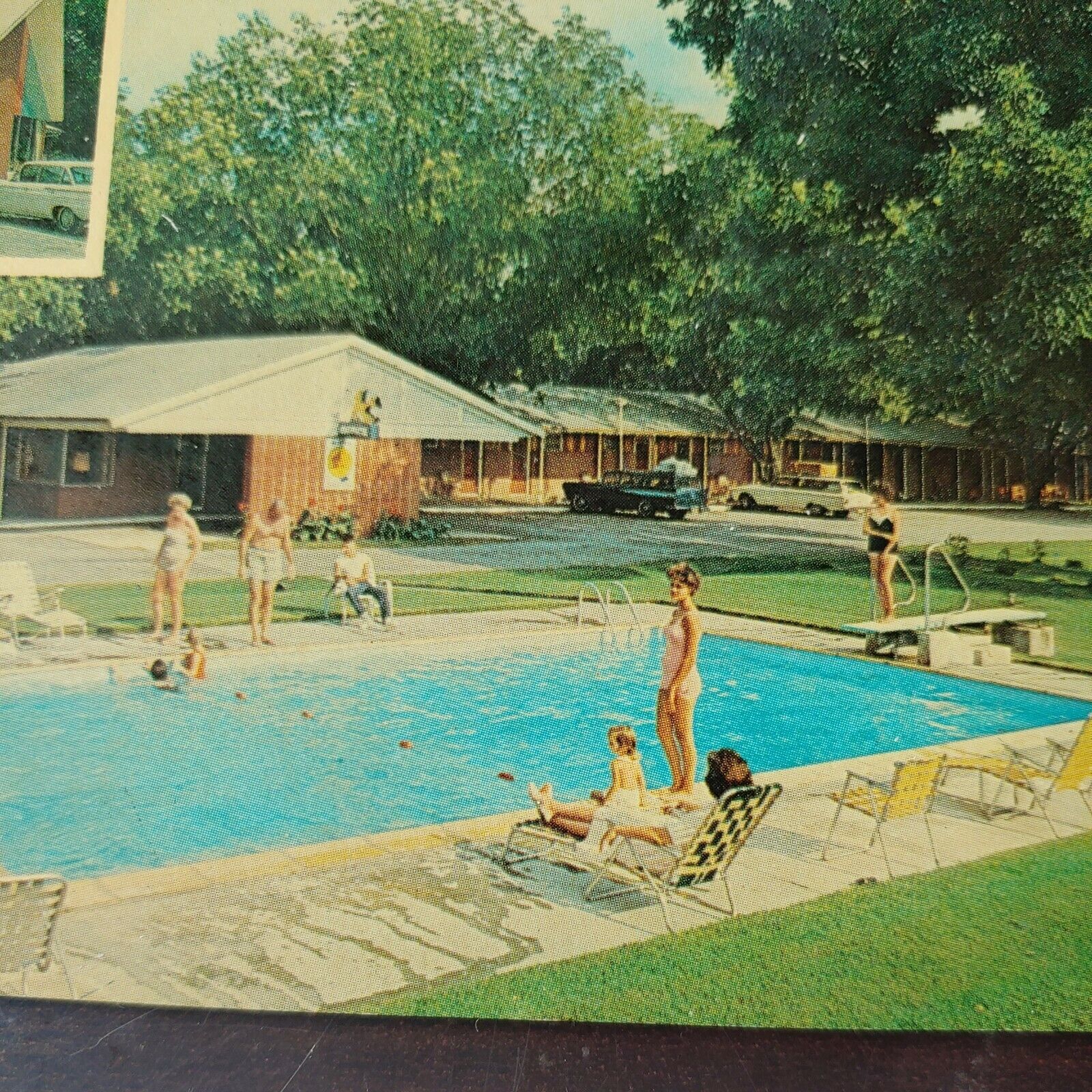 Paradise Motel & Restaurant Sylvania Georgia Vintage Postcard Advertisement