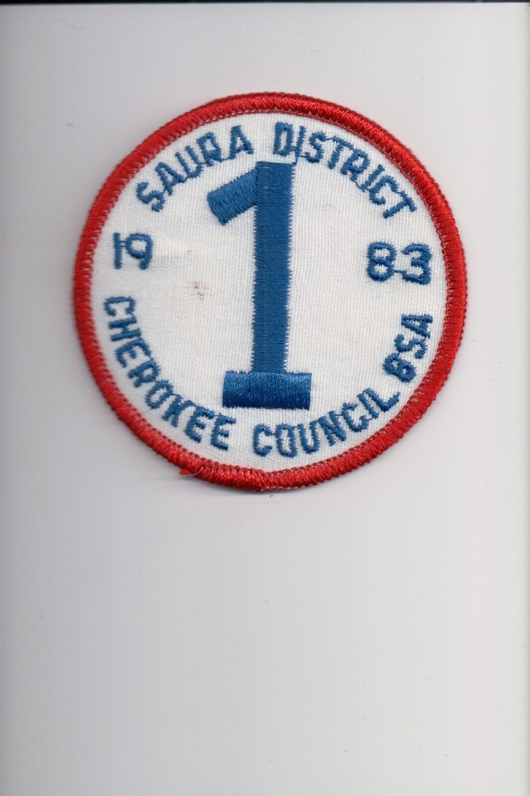 1983 Cherokee Council Saura District patch
