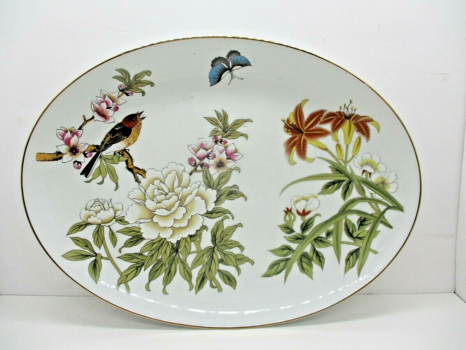 Shafford Porcelain Chinese Garden Platter 16.25\