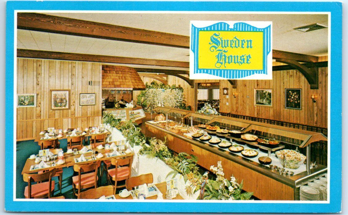 Postcard - Sweden House Smorgasbord - USA, North America