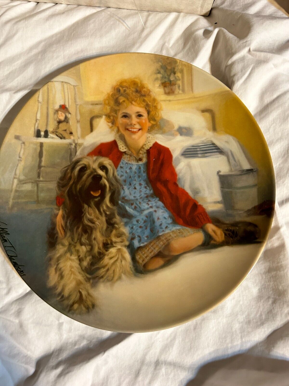 Vintage “Annie and Sandy” Collectible Plate, Knowles © 1982
