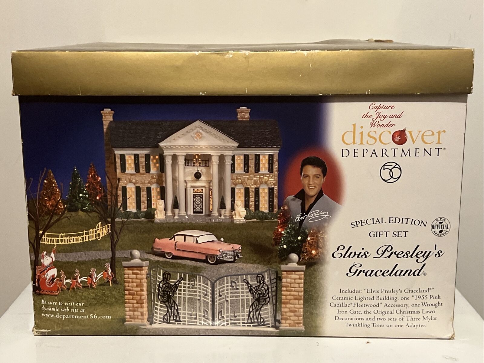 Department 56 Elvis Presley\'s Graceland Special Edition Gift Set #55041