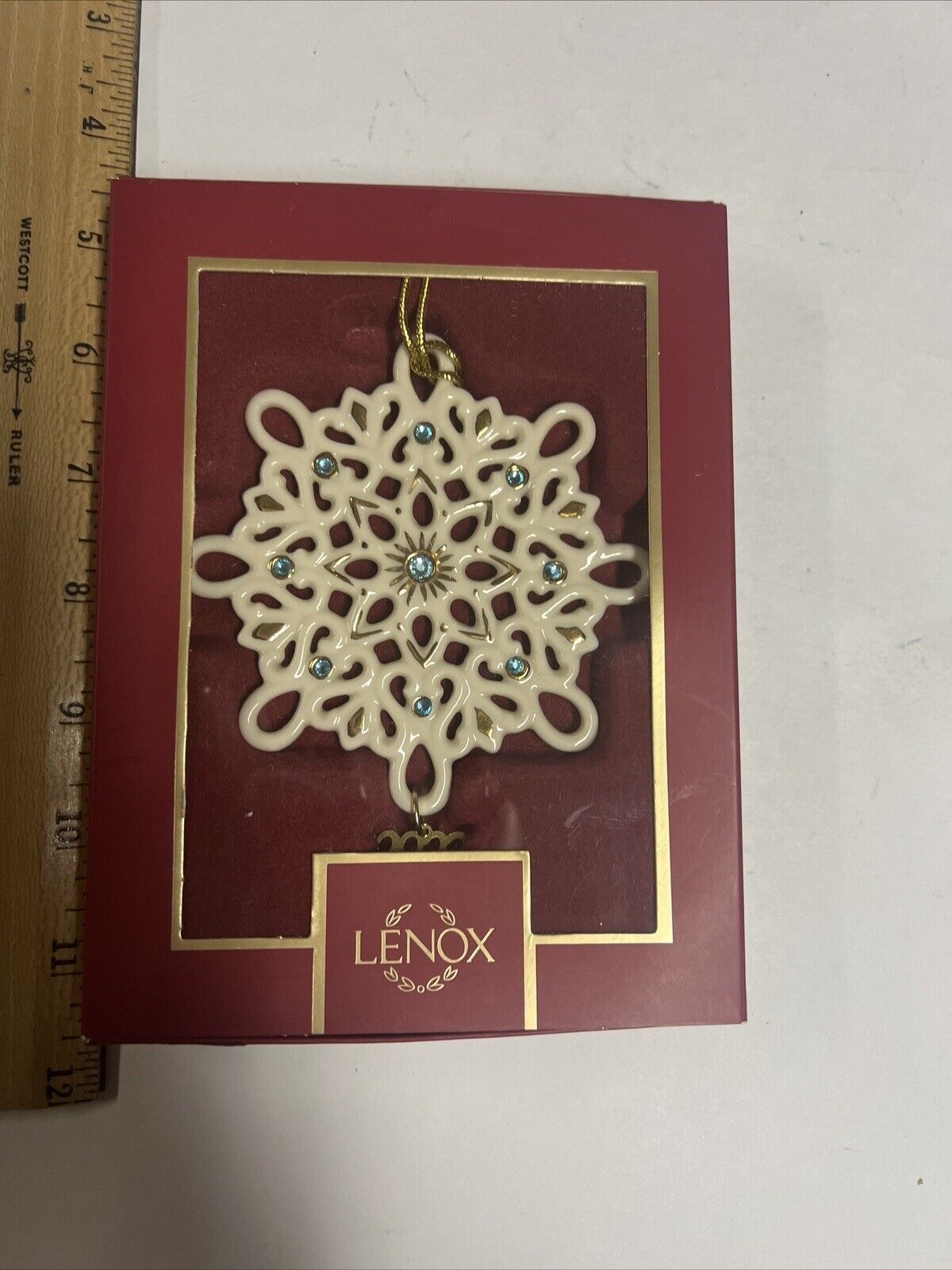 Lenox 2023 Gemmed Snowflake Collector Ornament New In Box