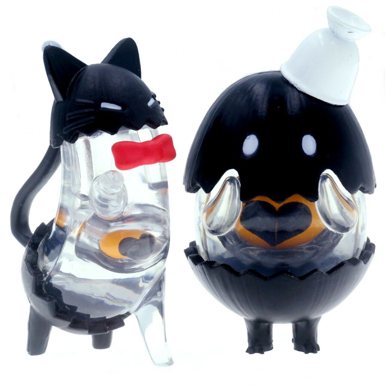 Japanese Blind Box Collectible Clear Cute Alien Black White Cat 1 Random Figure
