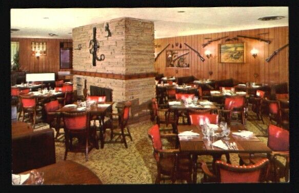 Frontier Room Pick-Carter Hotel Cleveland Ohio OH 1950s-1970s gun hunting rifle
