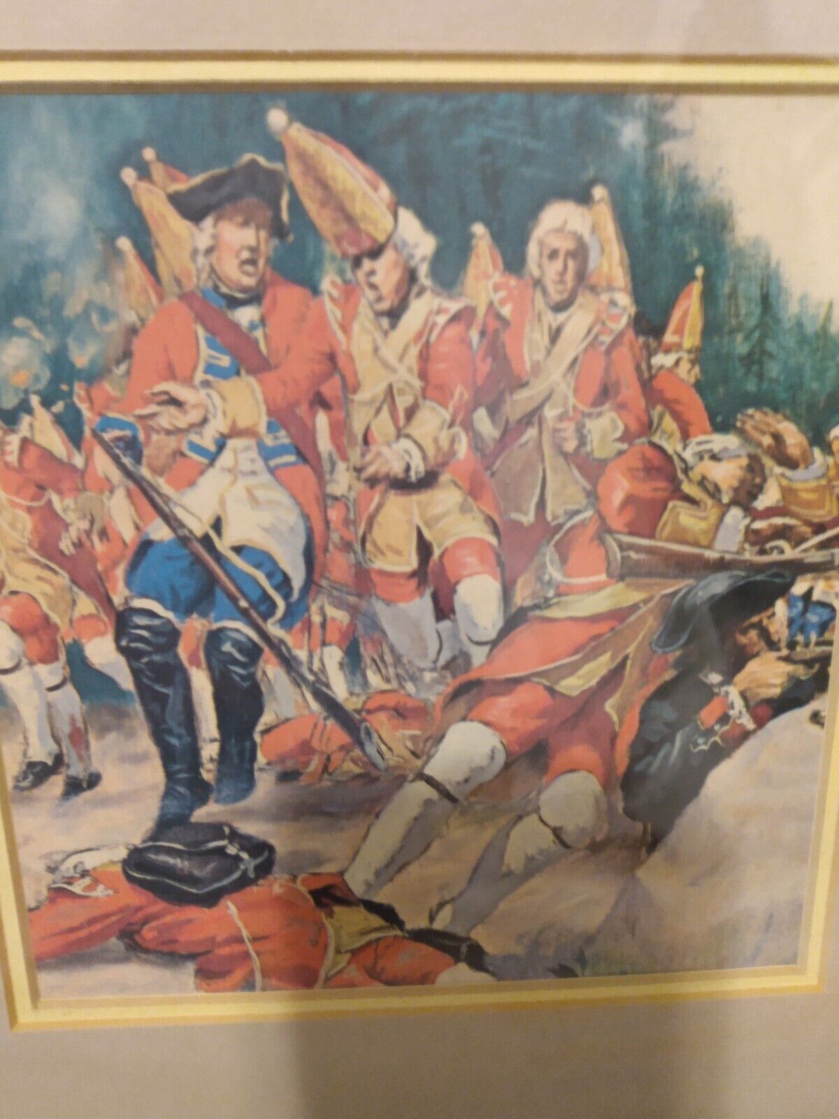 Picture Of British Infantry Framed