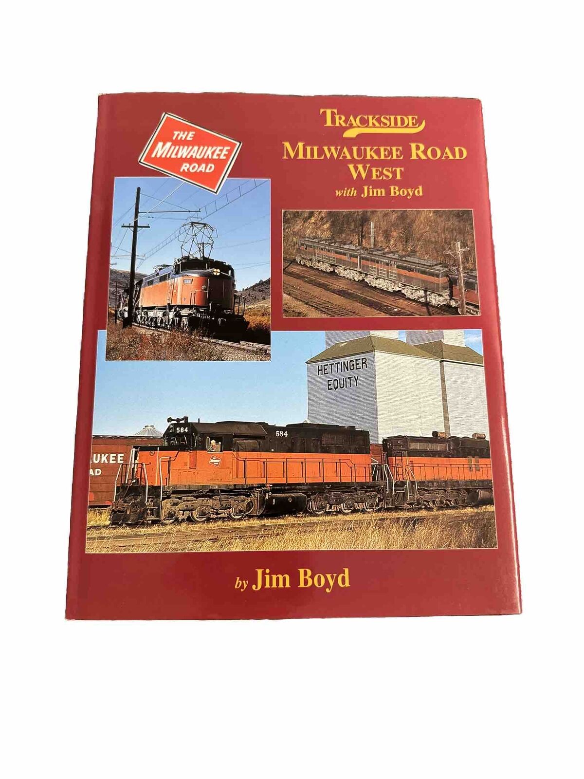 Trackside Milwaukee Road West by Jim Boyd - Hard Copy in Dust Jacket MINT