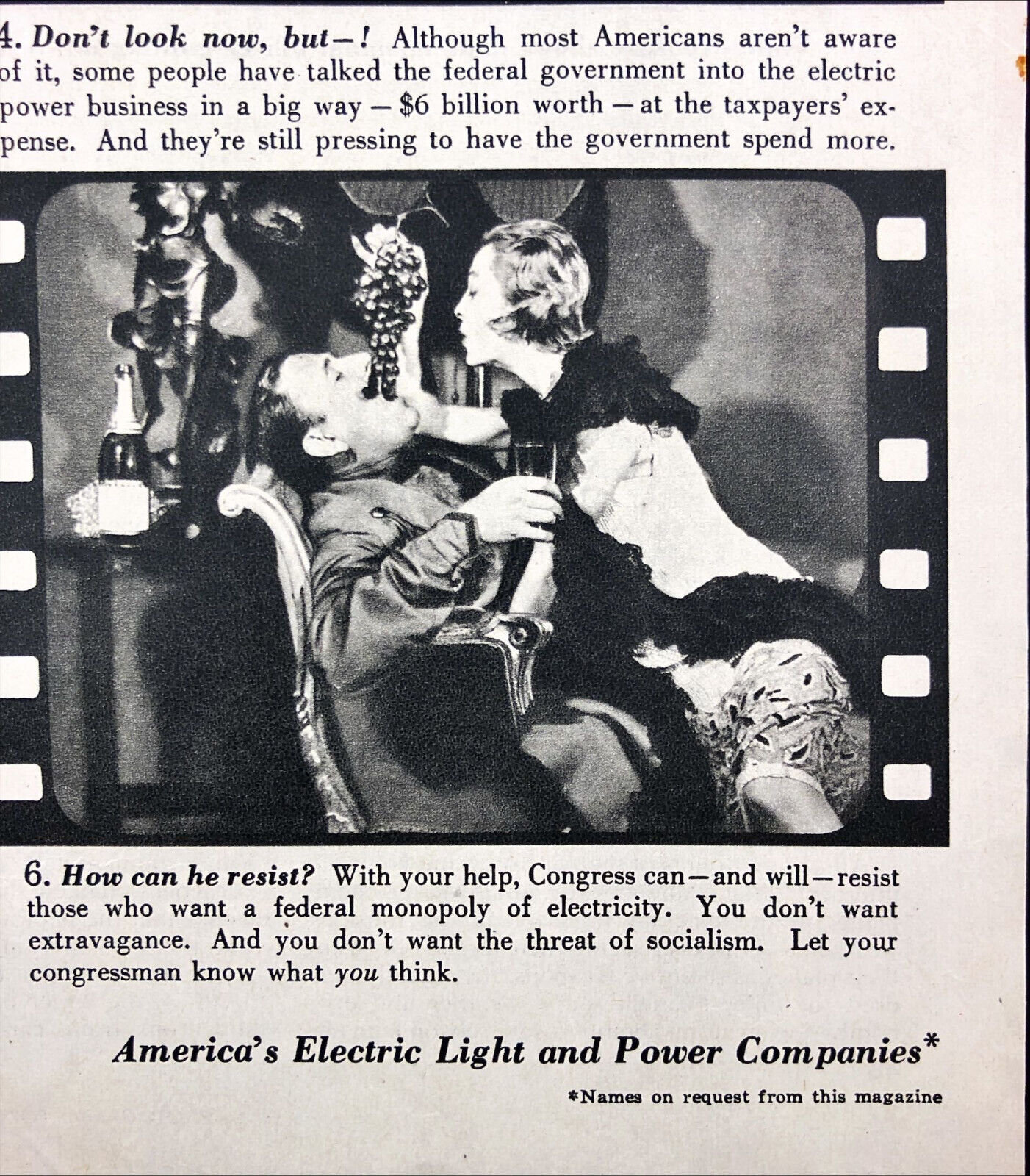 1954 America\'s Electric Light and Power Companies Vintage Print Ad