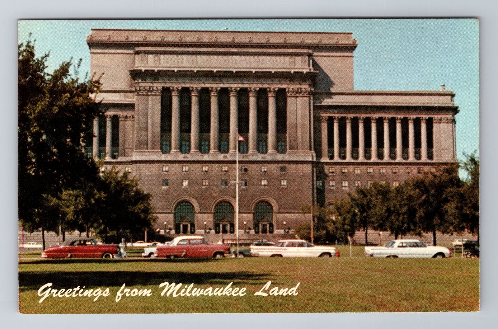 Milwaukee WI-Wisconsin, Milwaukee County Court House, Antique Vintage Postcard