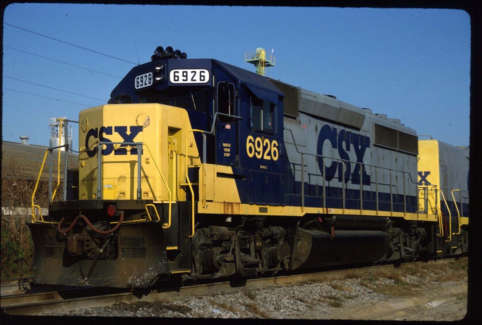 Original Rail Slide - CSXT 6926 Tampa FL 12-22-1991