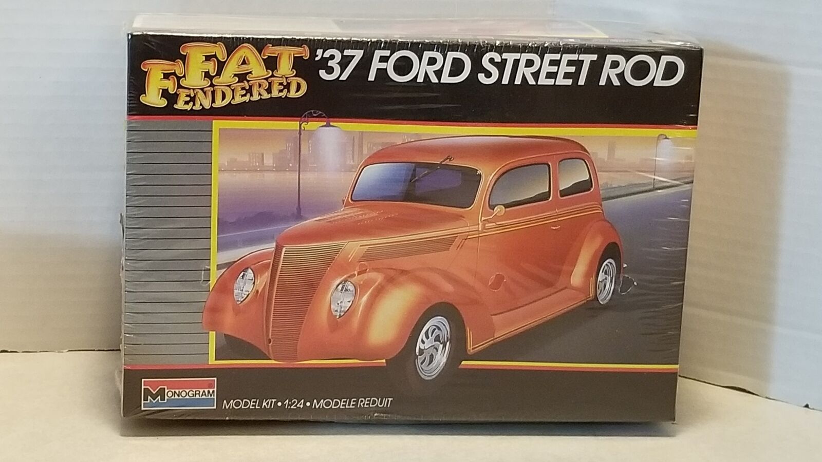 1:24 Monogram Fat Fendered 37 Ford Street Rod Model Kit 2757 Factory Sealed T1