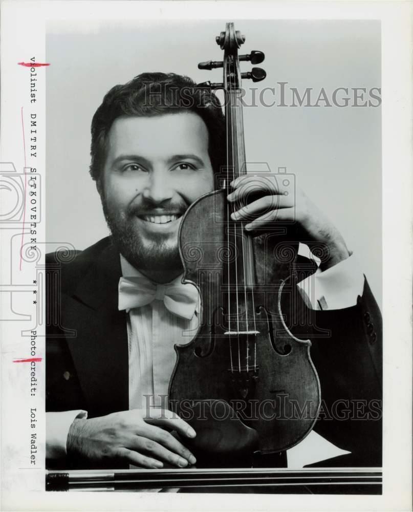 1989 Press Photo Violinist Dmitry Sitkovetsky - hpp27819