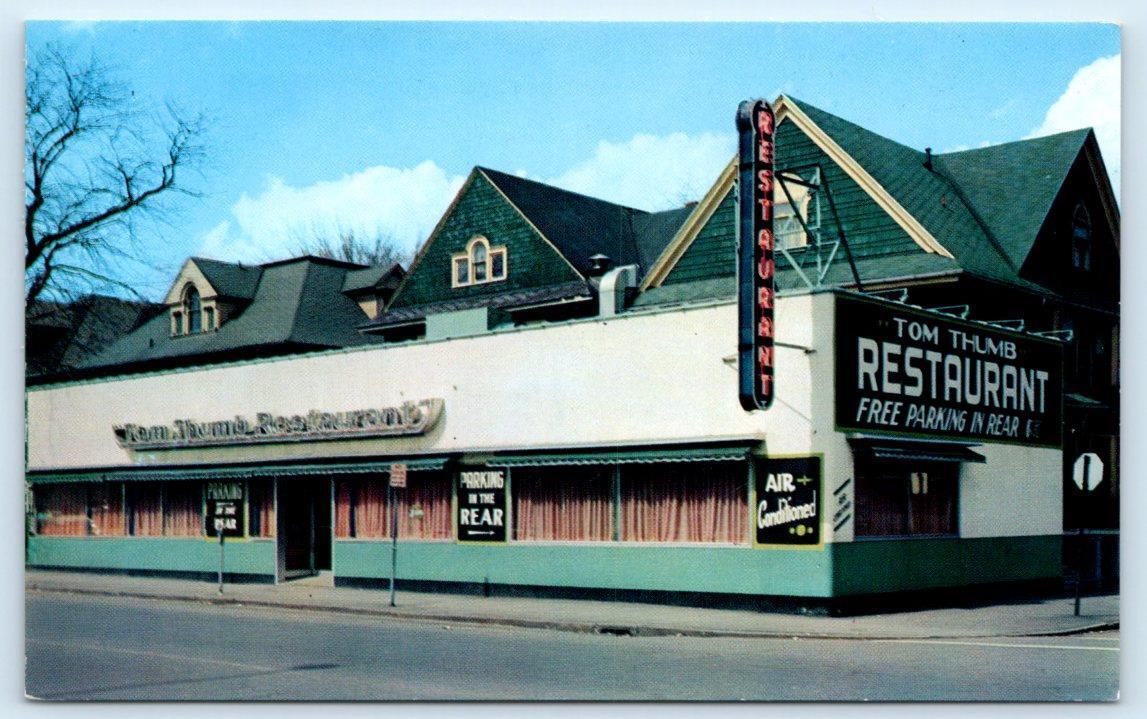 ROCHESTER, NY New York ~ TOM THUMB RESTAURANT c1950s Roadside Postcard
