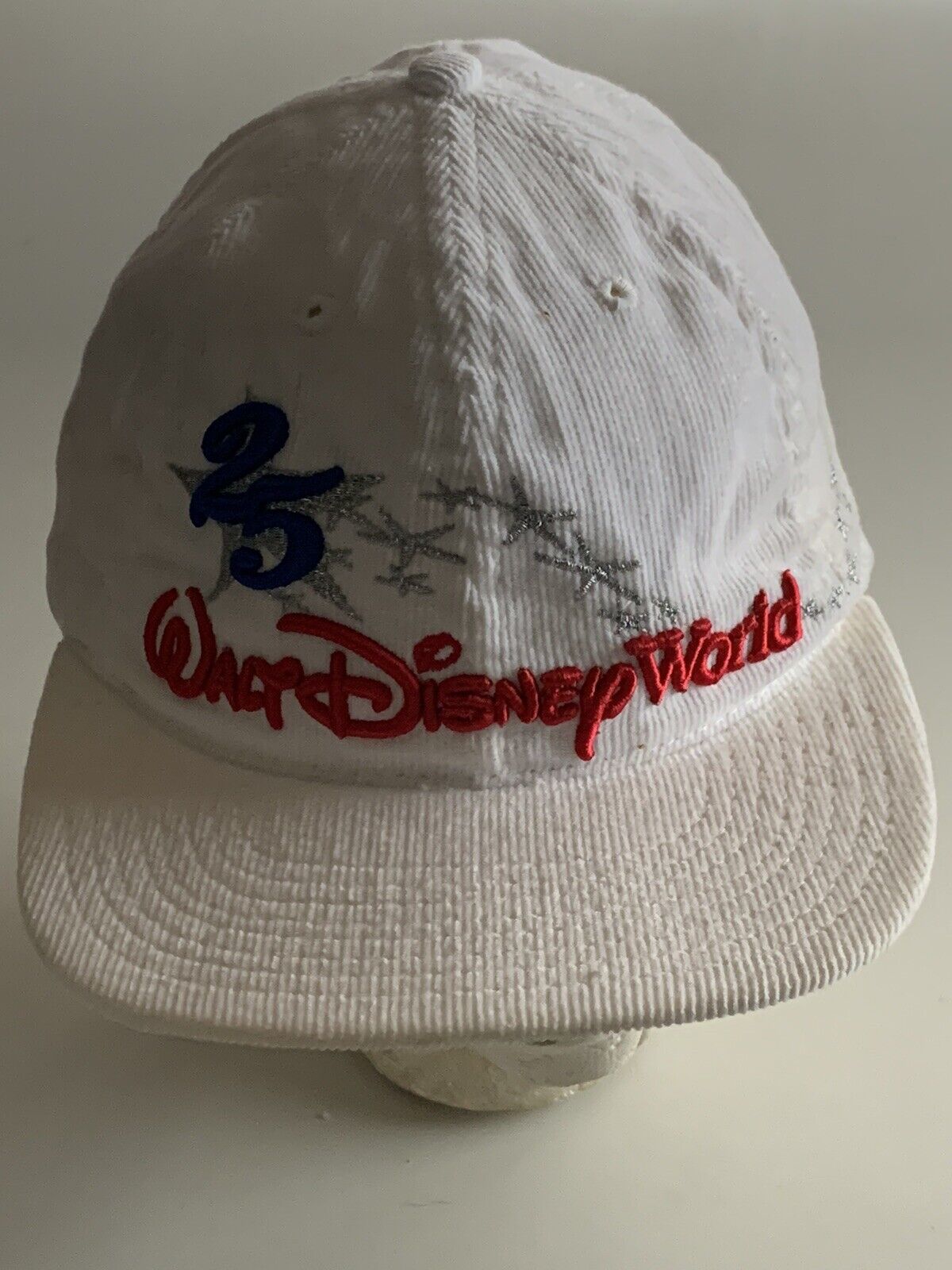NWT Vintage 1986 Walt Disney World Corduroy Hat Cap 25th Anniversary