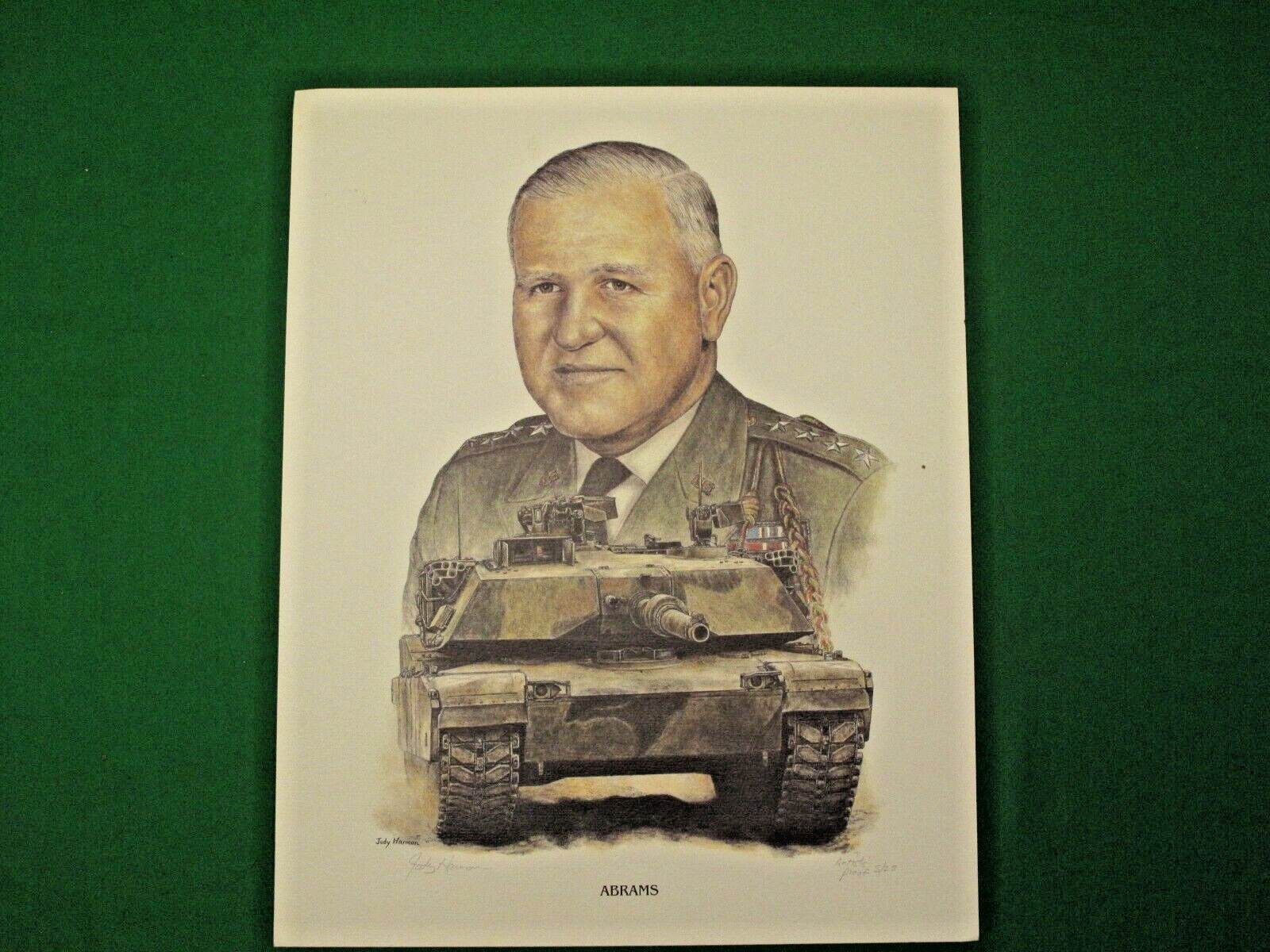 ABRAMS Desert Storm War Tank Art Print Jody Harmon