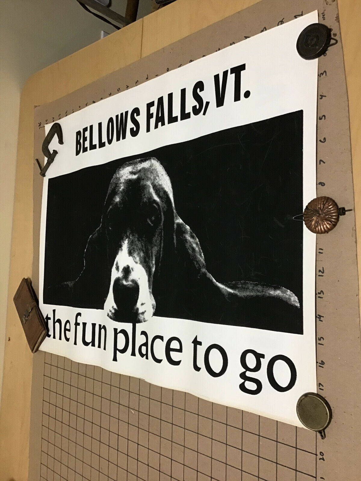 Original Poster - 1960\'s BELLOWS FALLS, VT - DOG the fun place