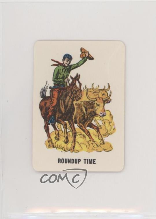 1967 Ed-U-Cards Cowboys and Indians Mini Roundup Time #12 0w6