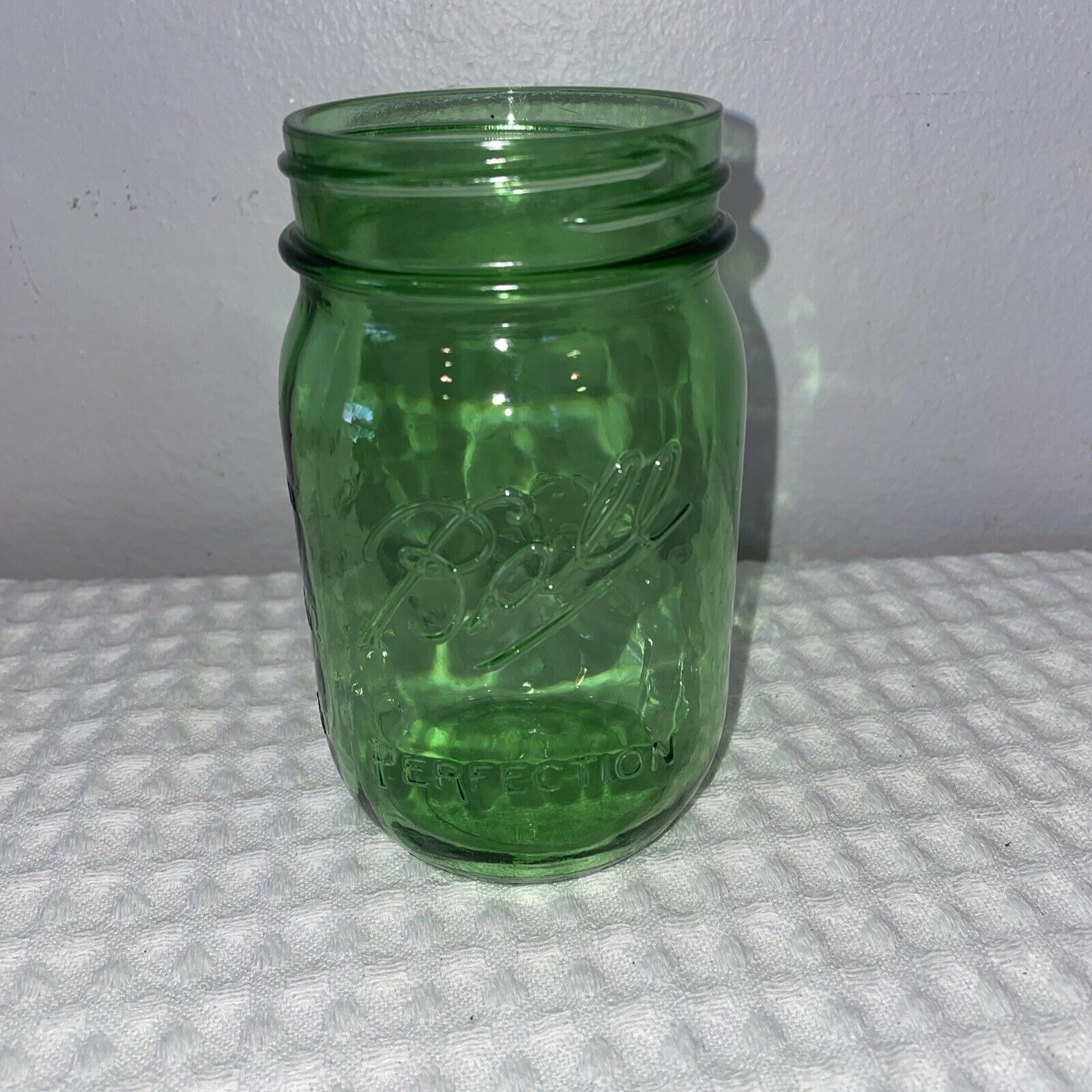Ball Perfection Green Mason Jar 1913 -1915  100 Years American Heritage - Pint
