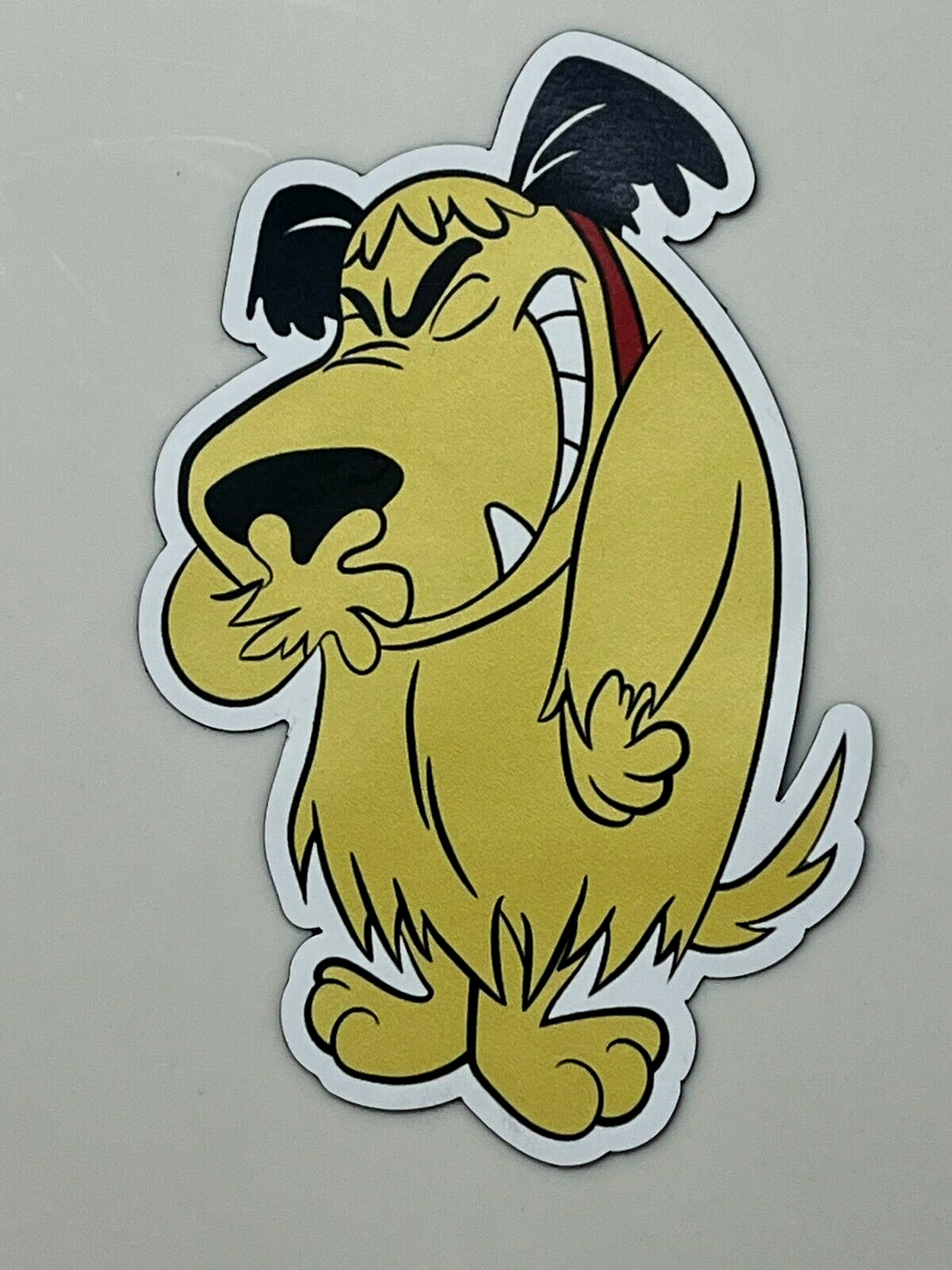 Muttley Dog Dick~MAGNET Dastardly Funny Cartoon Car Bumper Vinyl  Decal