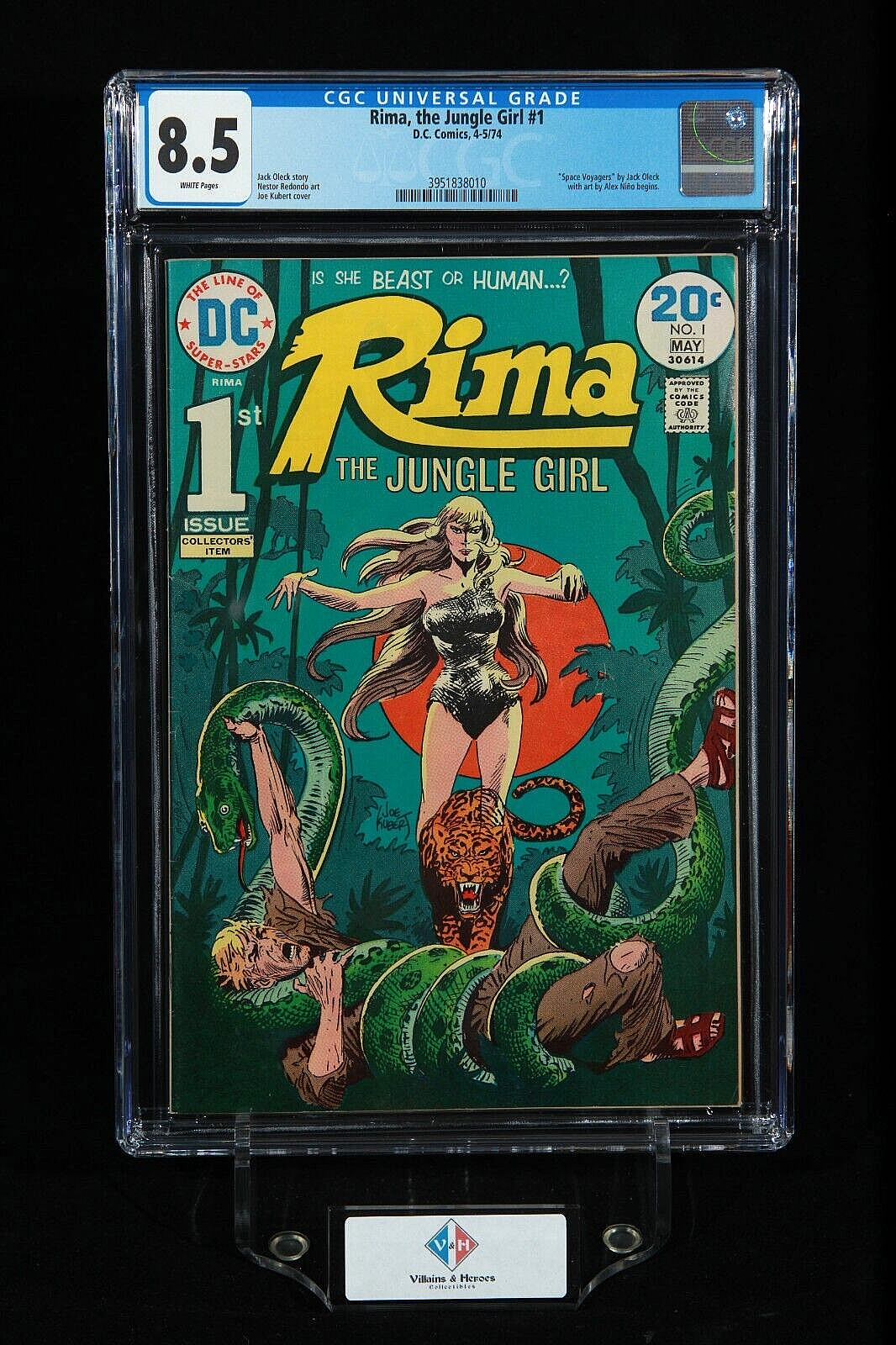 RIMA, THE JUNGLE GIRL #1 ~ CGC 8.5 ~ 1st issue ~ Bronze Age ~ D.C. Comics (1974)
