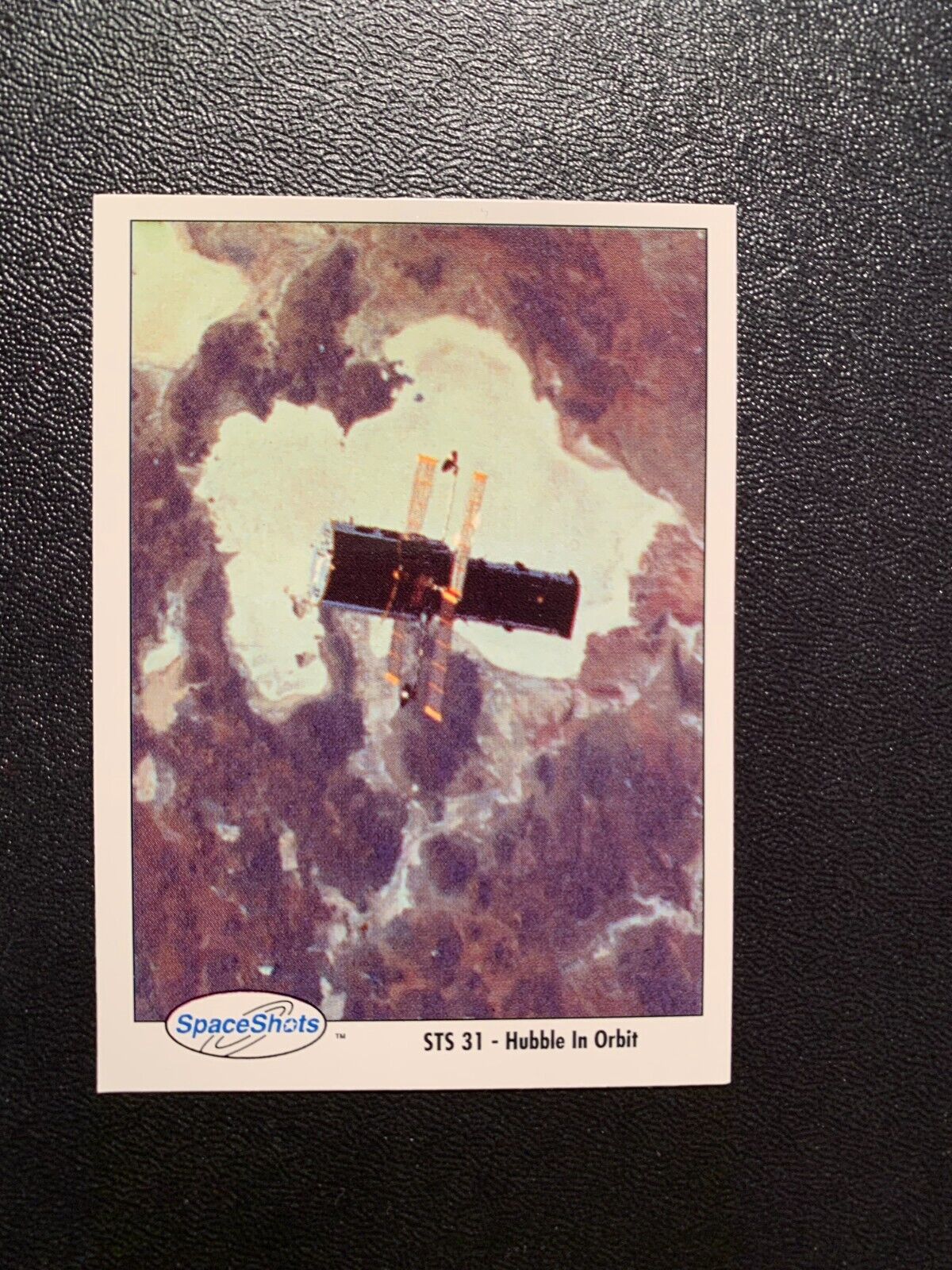 SPACESHOTS  STS 31 Hubble In Orbit   Card 1991 Space Ventures Card #0190