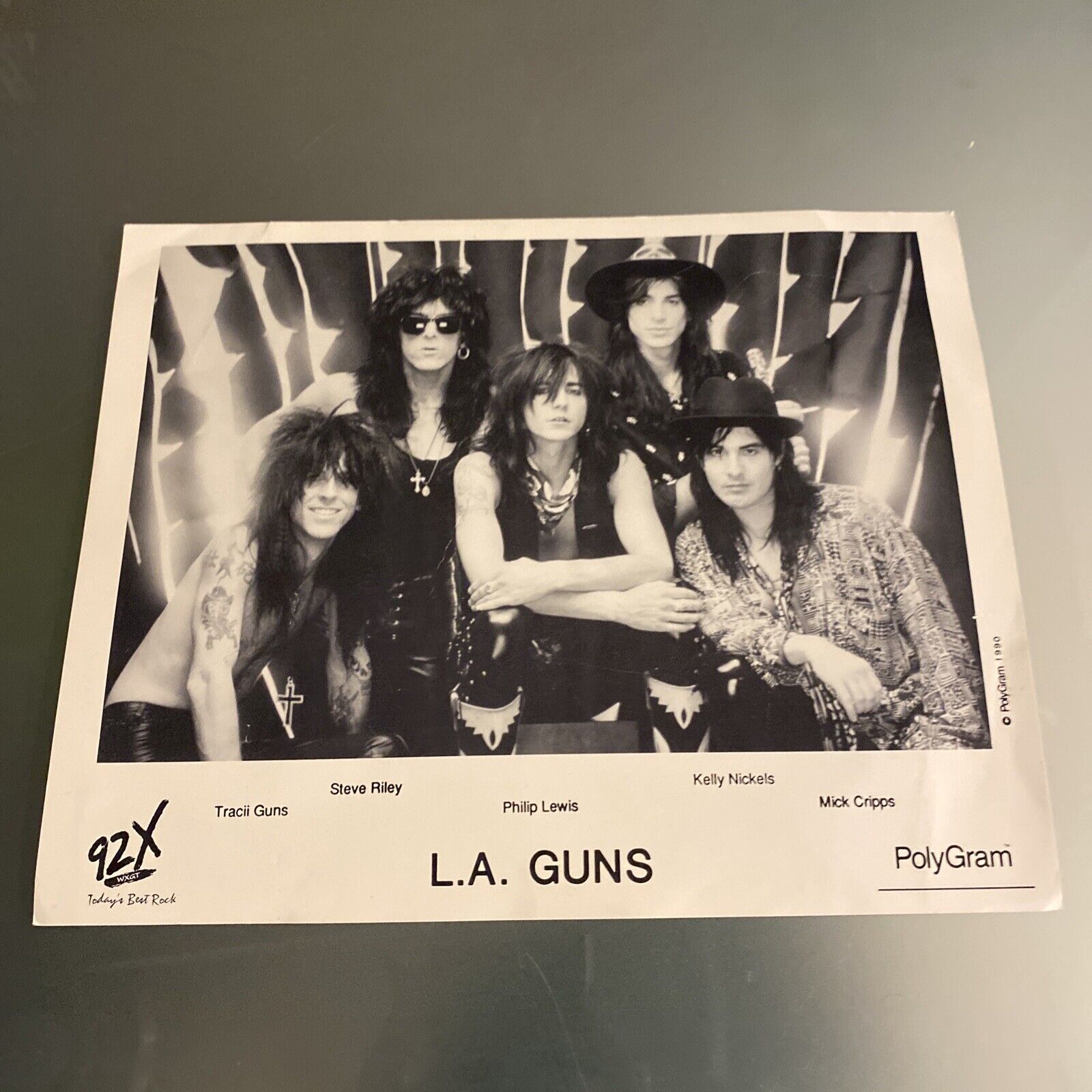 Rare 1990 Press Photo  L.A. Guns Heavy Metal 🎸 Rock