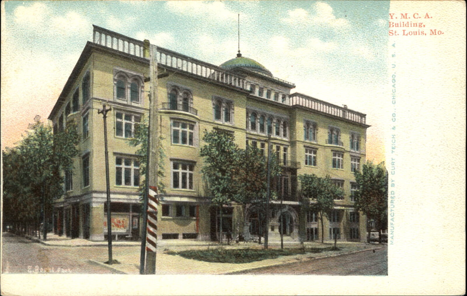 YMCA Building ~ St. Louis Missouri MO ~ UDB c1905
